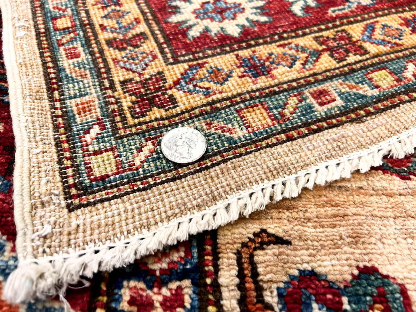Super Kazak red/ivory 3'04"x4'08"-4