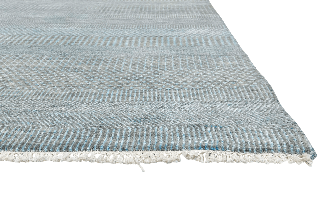 Durva/Grass Design (9'01"x12'02") lt.blue/gray-2