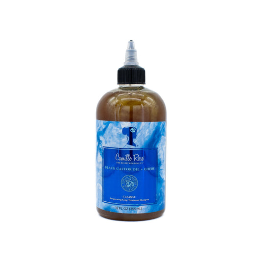 Camille Rose Black Castor Oil + Chebe Invigorating Scalp Shampoo 12oz - New