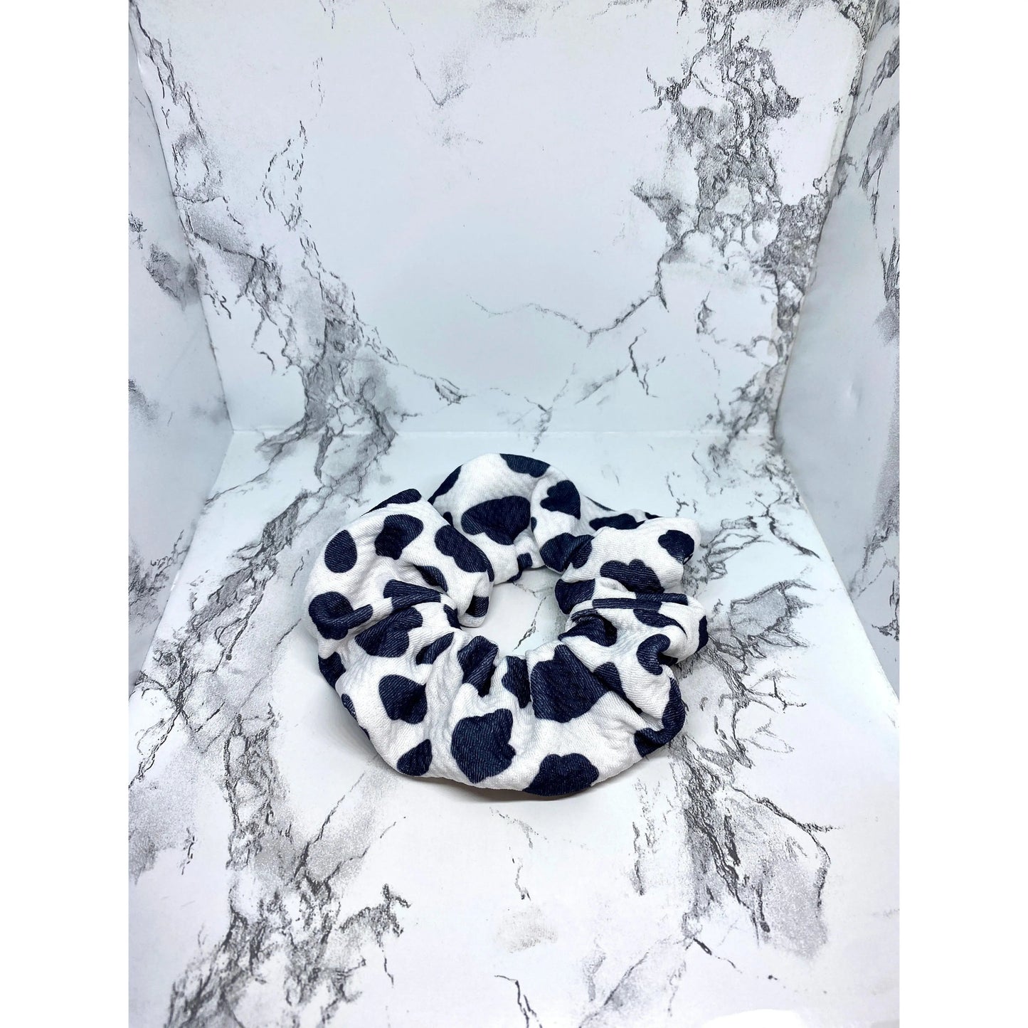 Mini Cow Print Bullet Scrunch