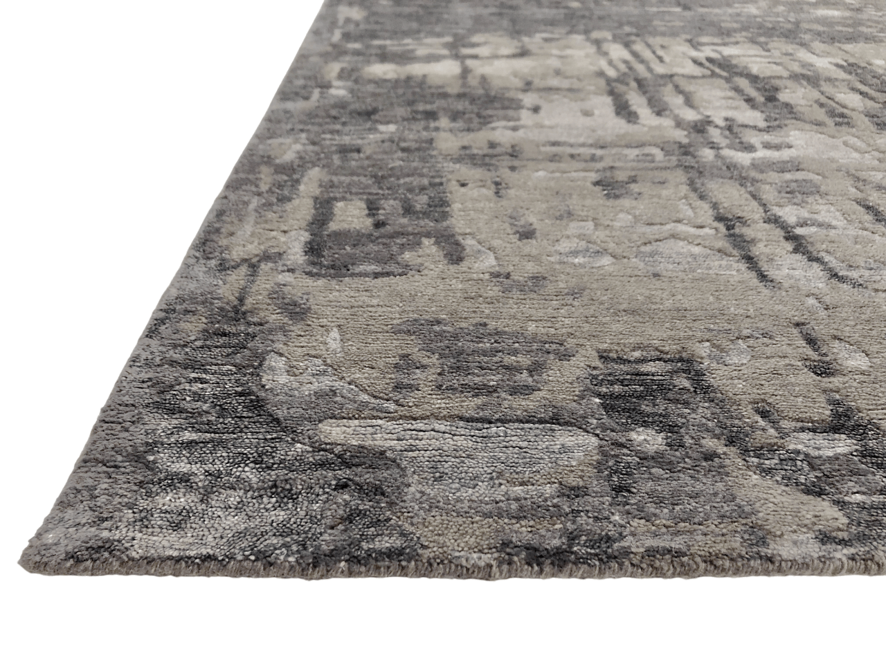Contemporary textured dark gray 10x14-4