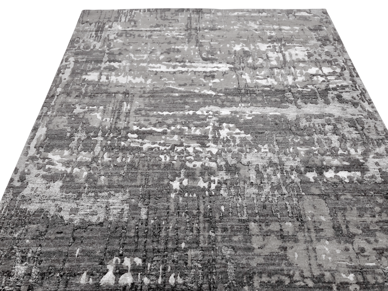 Contemporary textured dark gray 10x14-0