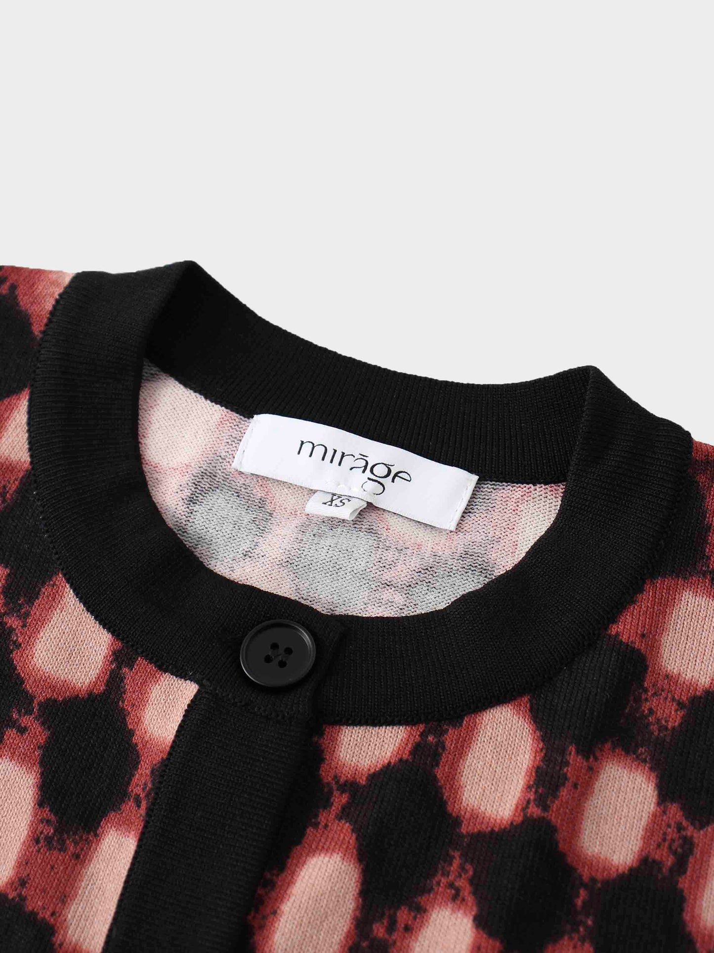 Buttoned Cardigan-Burgundy/Pink-3