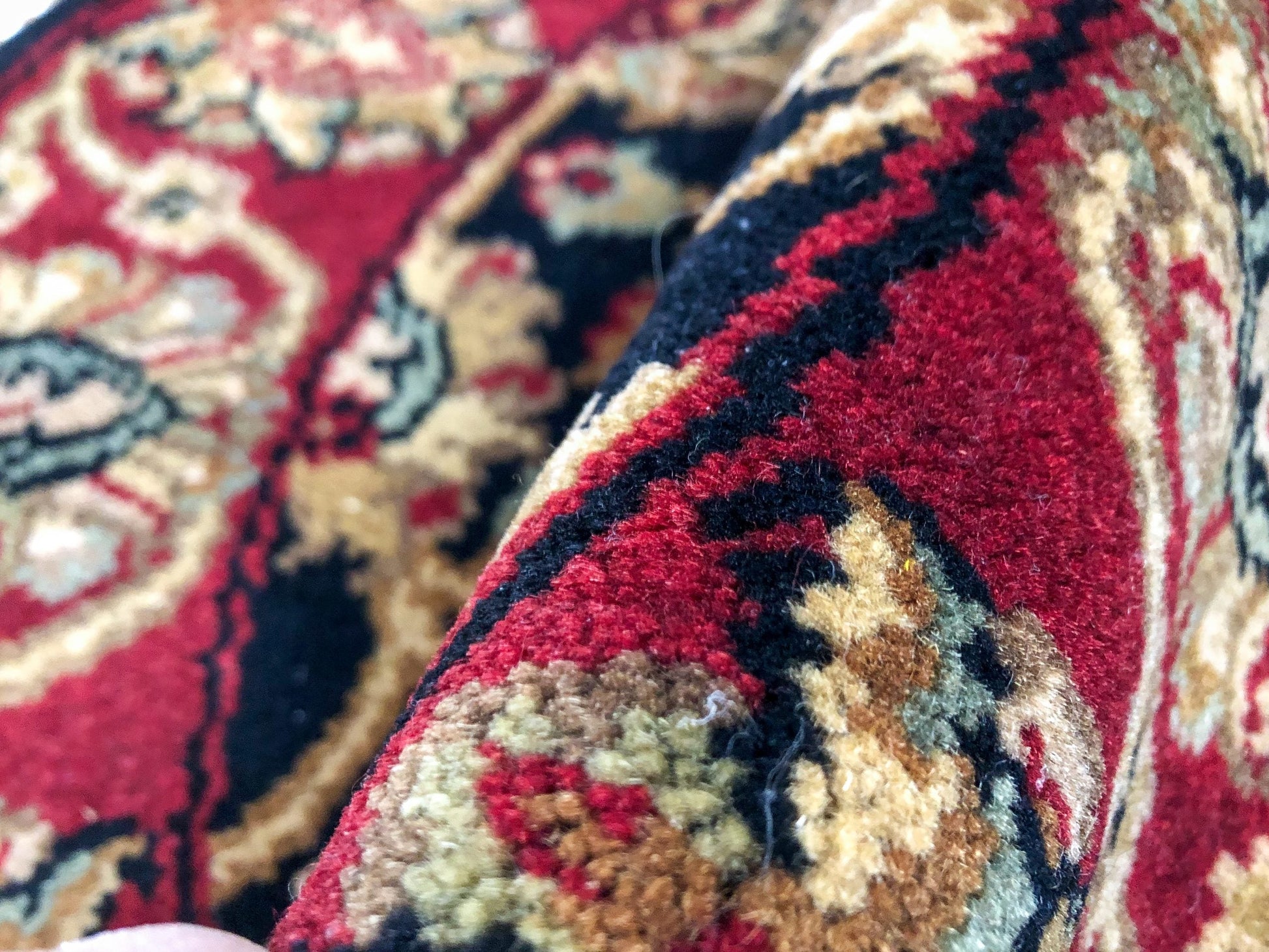 Indo-Persian blk/dkred 3' Round-3