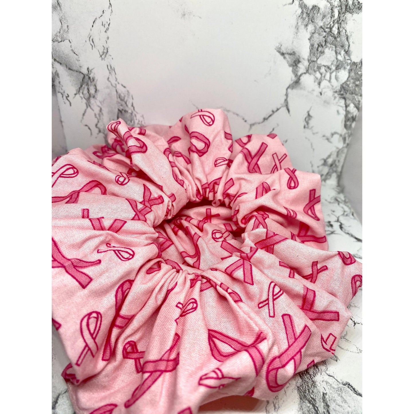 Pink Breast Cancer Scrunchie