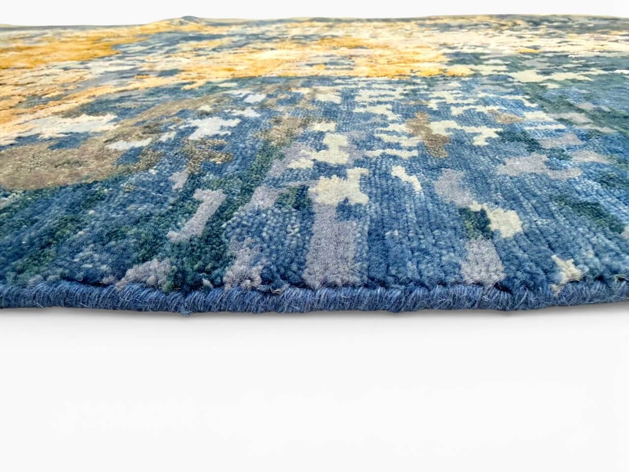Contemporary Abstract (6x9) blue/gold-3