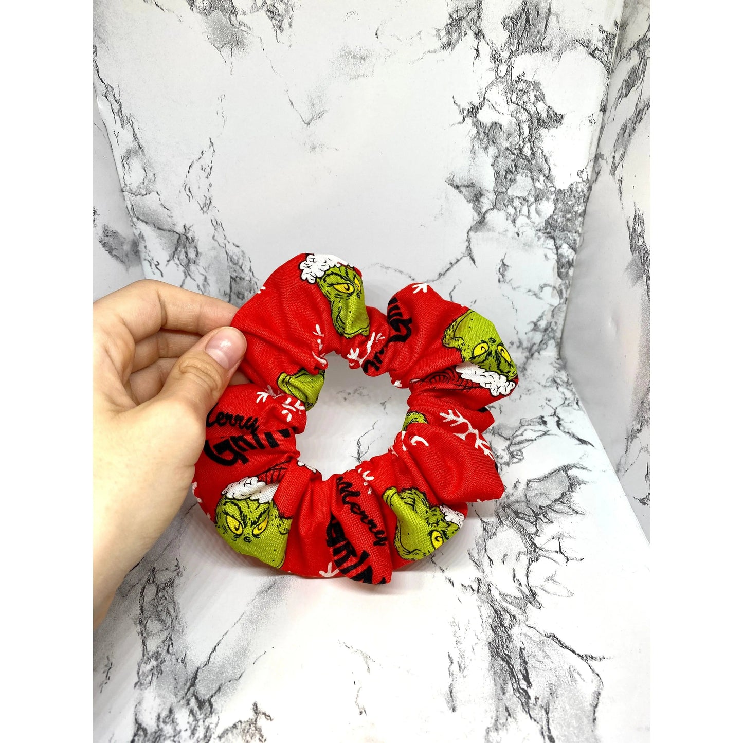 Mini Red Grinchmas Christmas Scrunch