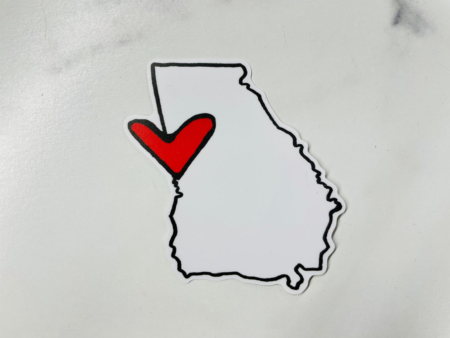 Georgia State Love Sticker-0