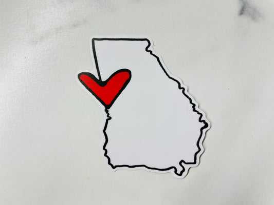 Georgia State Love Sticker-0