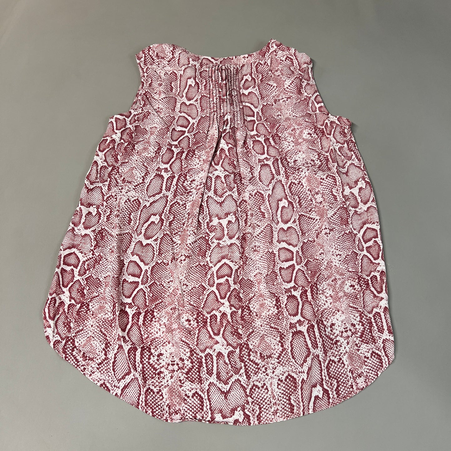 CHELSEA & THEODORE Sleeveless Blouse Women's Size S Pink Python 2165072 (NEW)