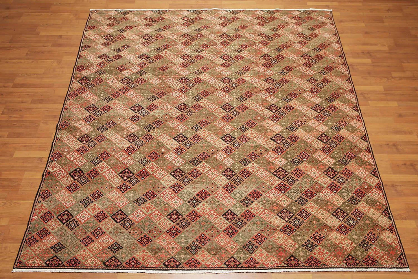 8x10 Olive Brown Hand knotted 100% Wool Modern & Contemporary Oriental Area Rug-2