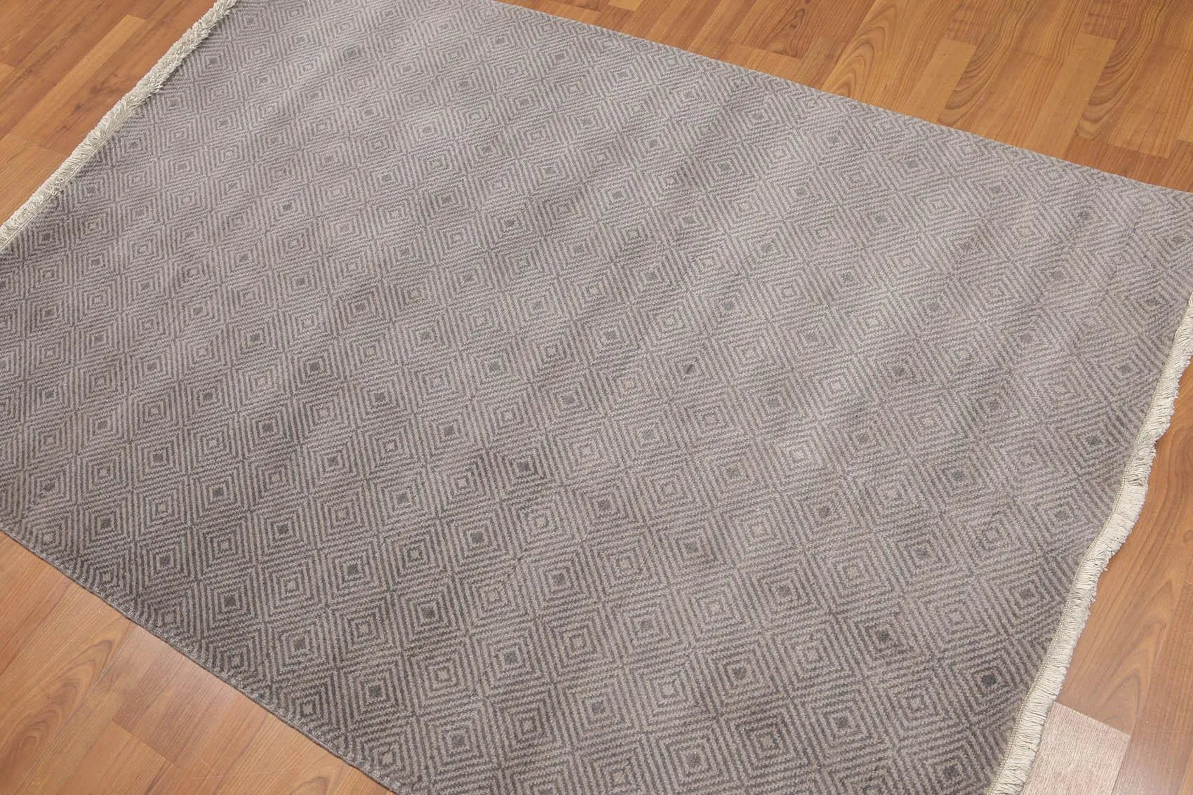 4' x 6' Hand Knotted Traditional Oriental 100% Wool Area rug Gray 4x6-0