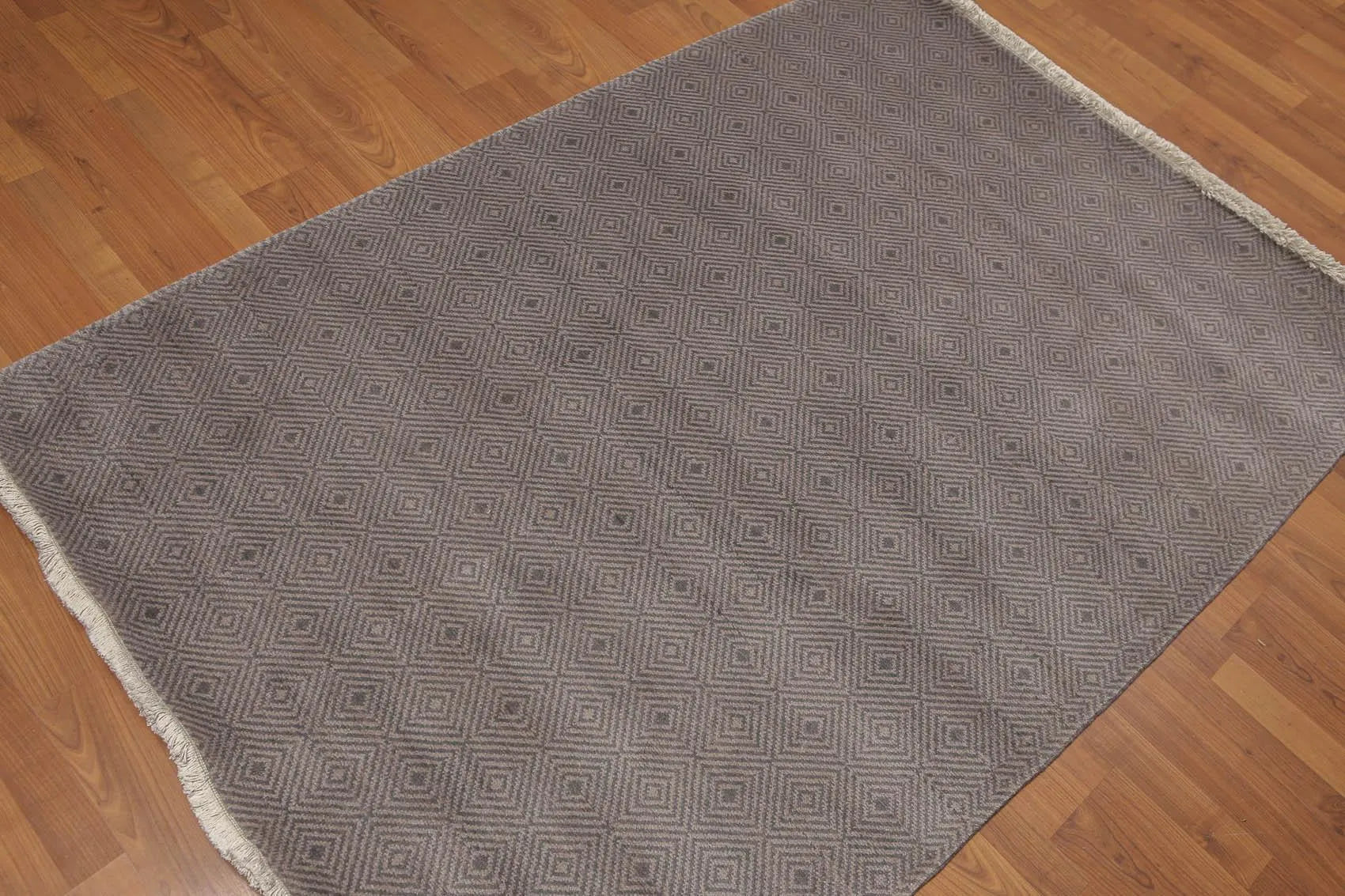 4' x 6' Hand Knotted Traditional Oriental 100% Wool Area rug Gray 4x6-1