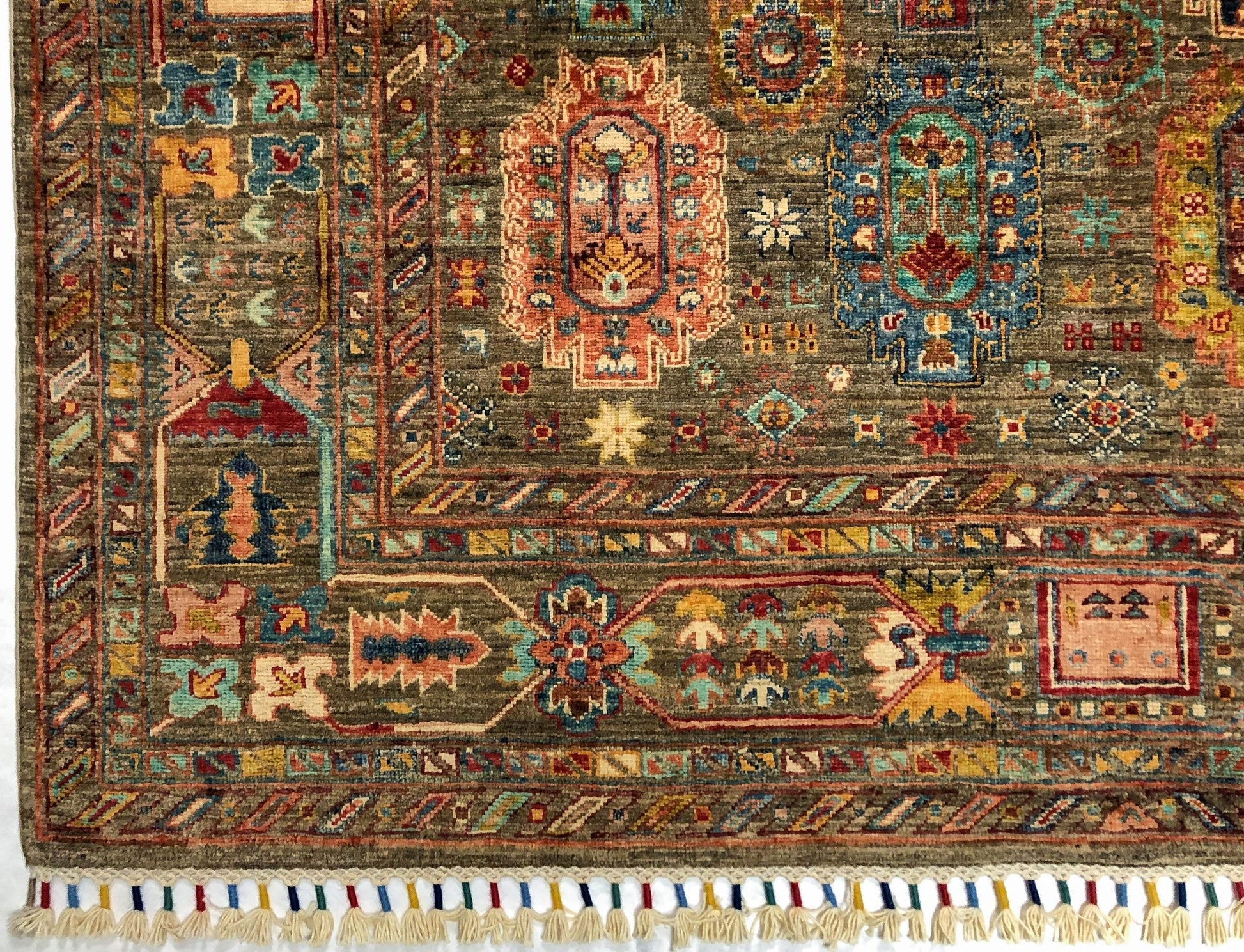 Khorjin (5'06"x7'08") camel/jewel tones-1