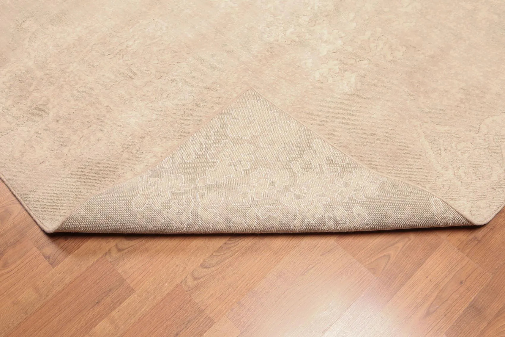 6' x 9' Contemporary Textured Industrial Look Wool Area rug Beige-4