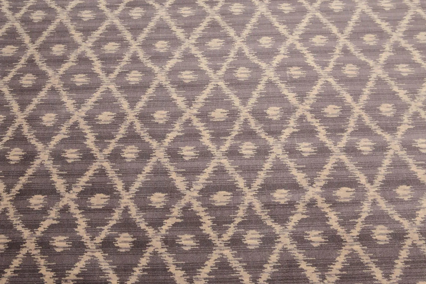6' x 9' Hand Knotted IKAT design 100% Wool Area rug Gray-4