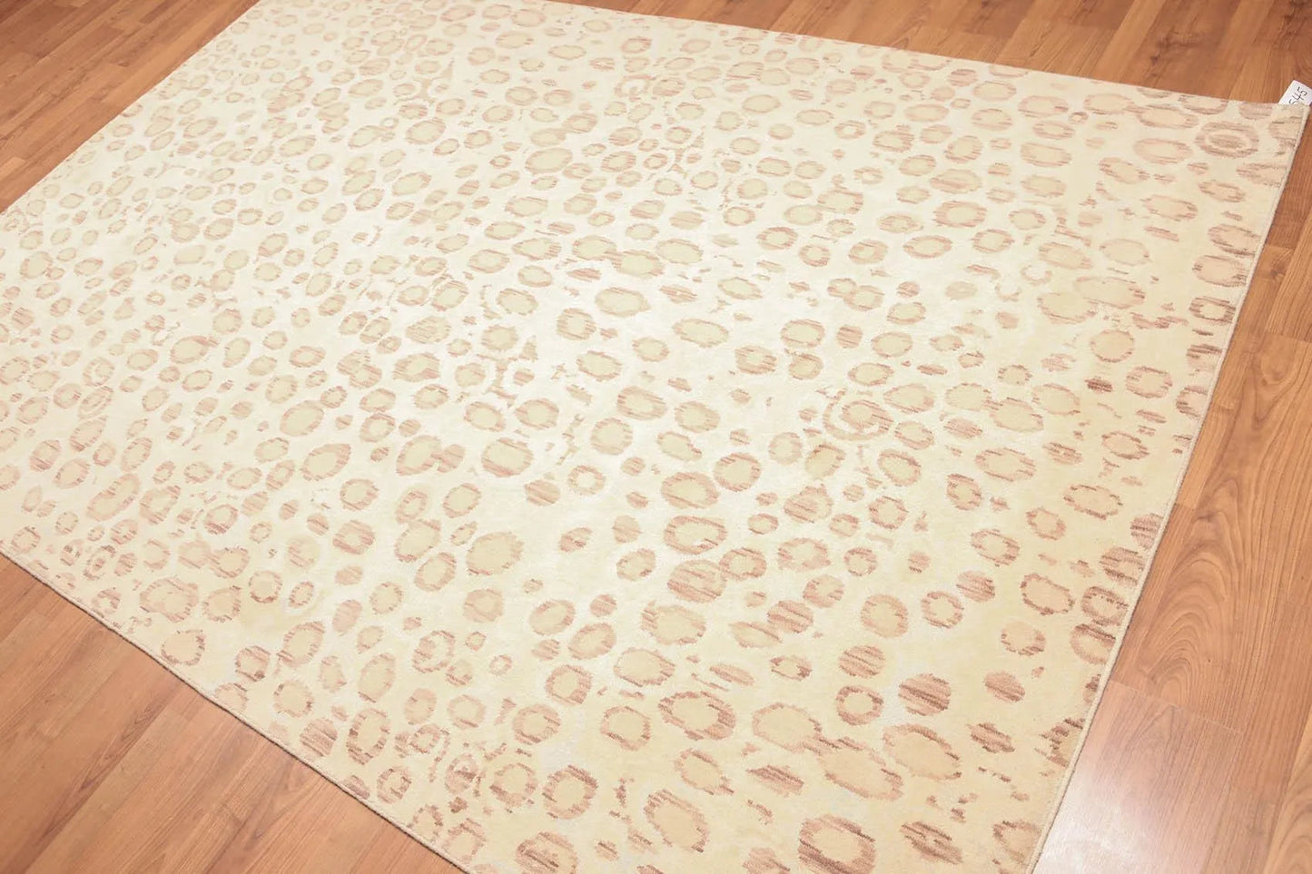 6' x 9' Contemporary Designer 100% Wool Modern Area Rug Aqua-0