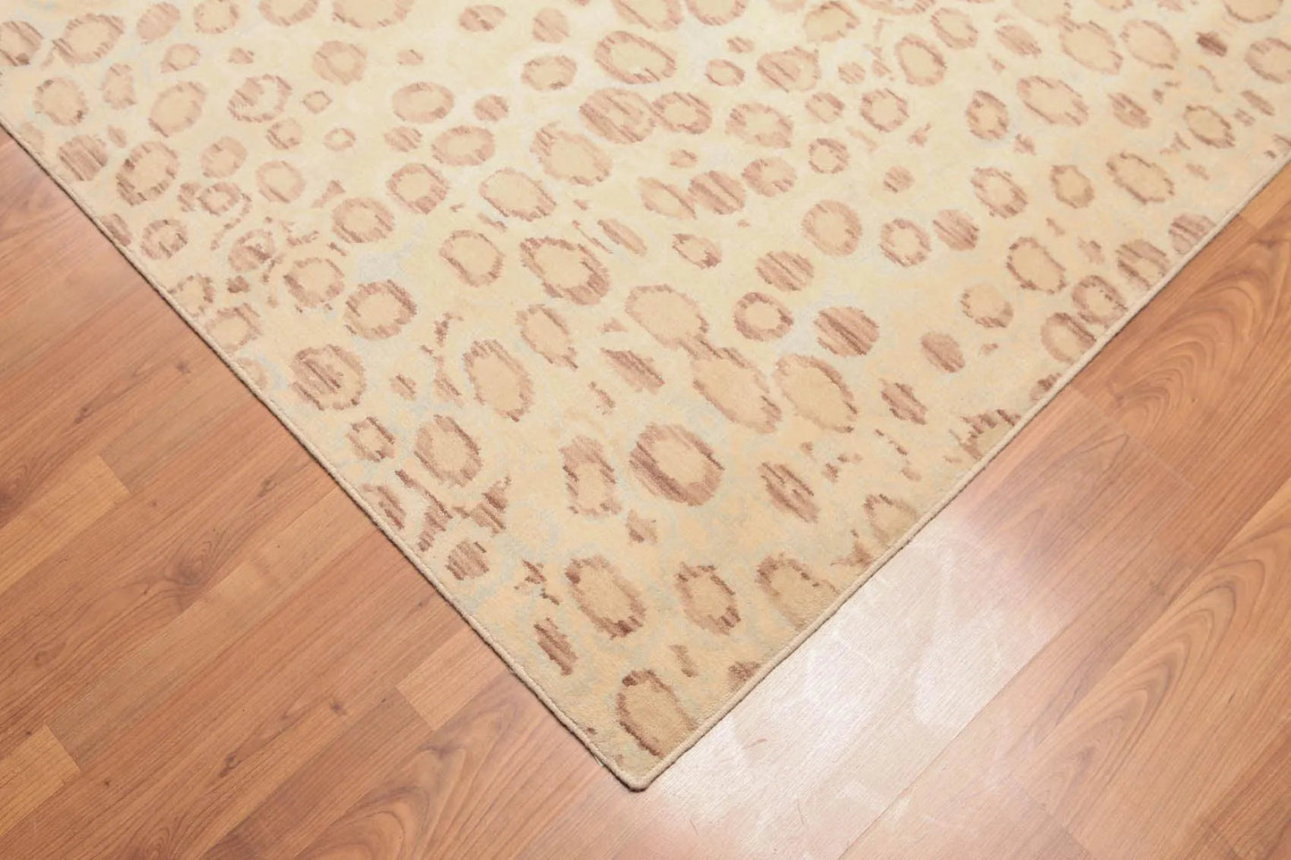 6' x 9' Contemporary Designer 100% Wool Modern Area Rug Aqua-4