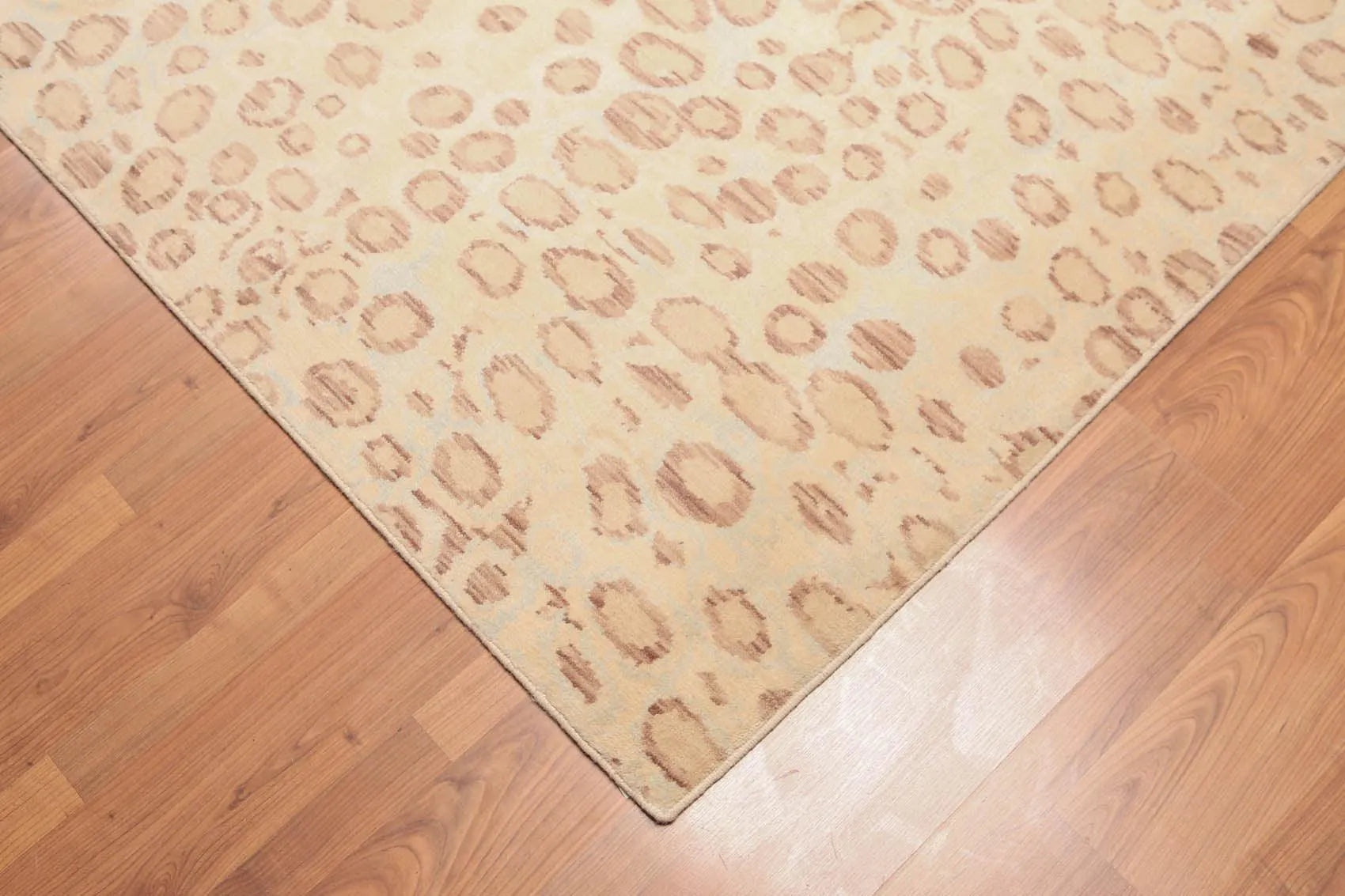 6' x 9' Contemporary Designer 100% Wool Modern Area Rug Aqua-4