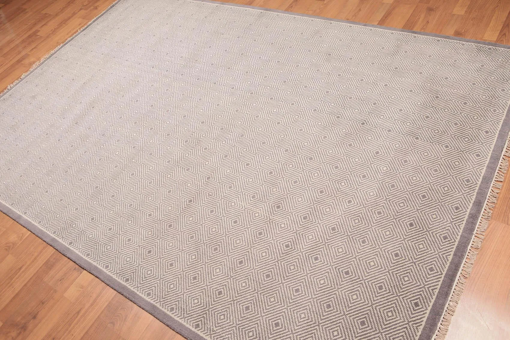 6' x 9' Hand Knotted Contemporary 100% Wool Area rug Gray-1