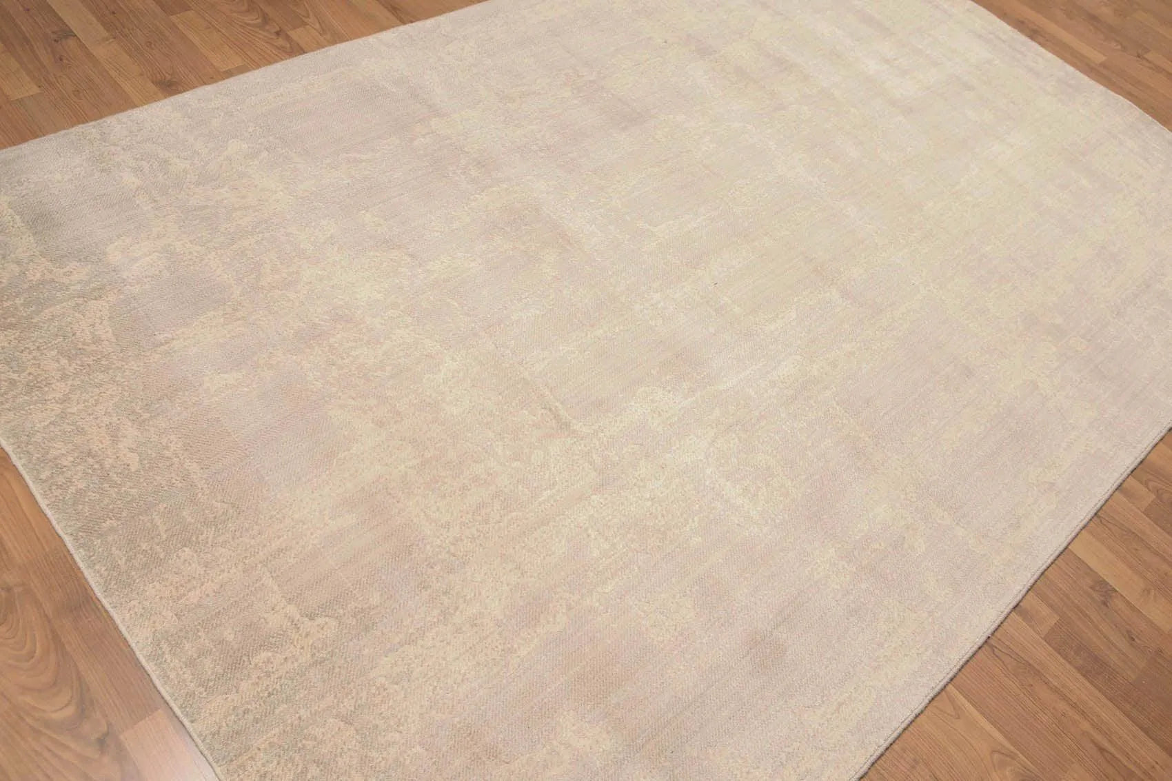 6' x 9' Hand Knotted Abstract Design Distress Look Area rug Tan-2