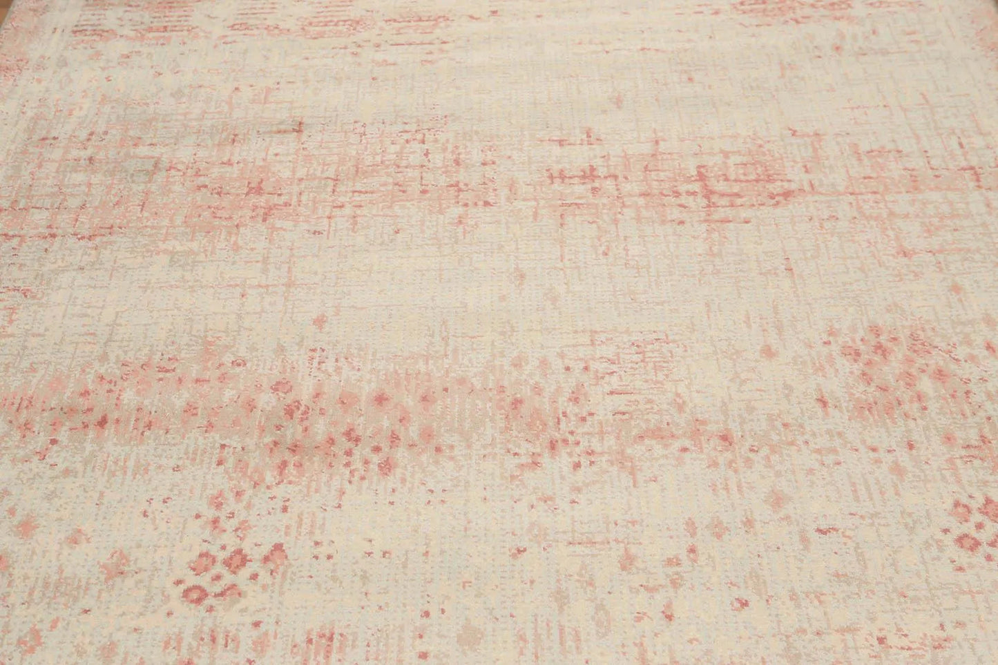 6' x 9' Hand Knotted Industrial Chic100% Wool Area rug Aqua-3
