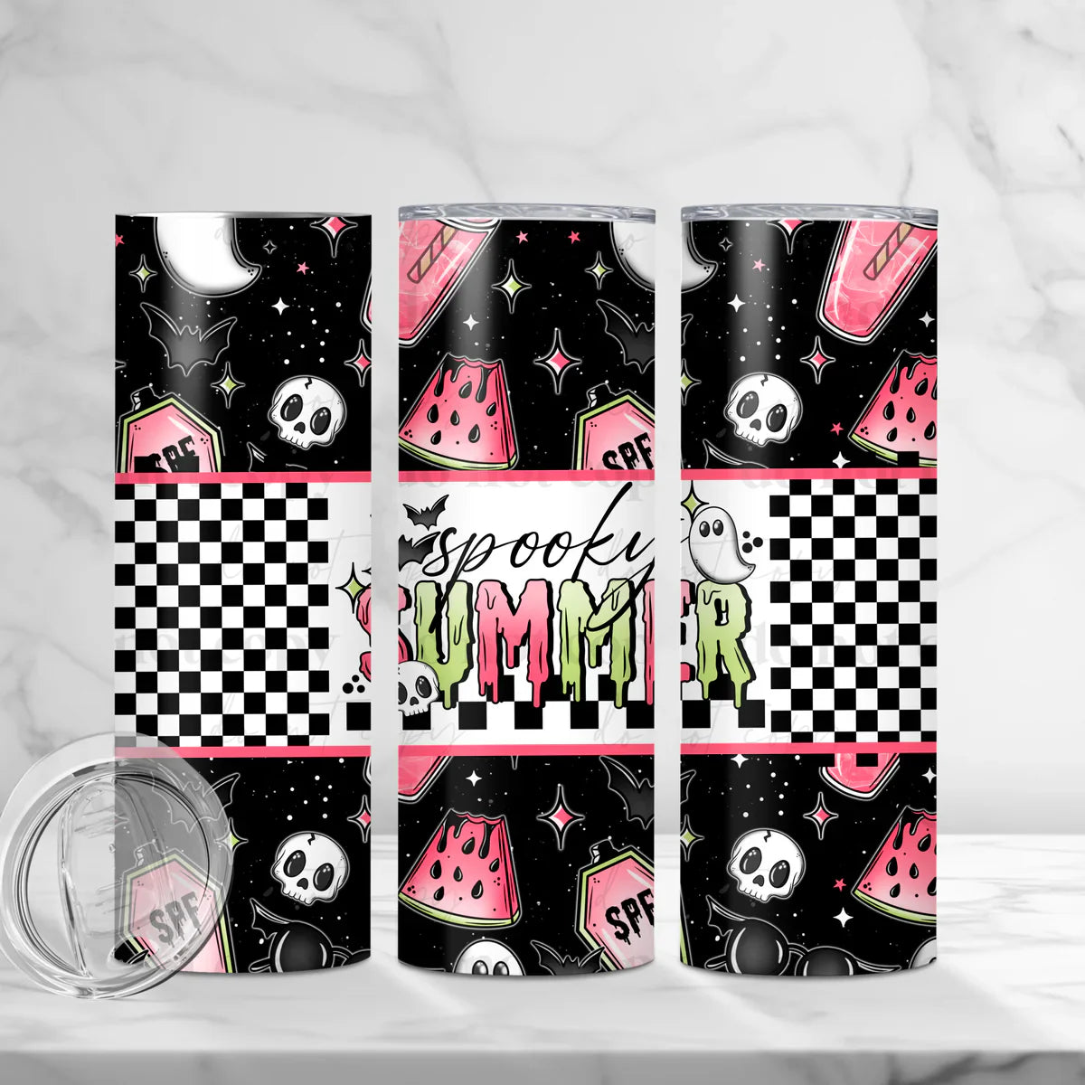 Spooky Summer 20 oz Skinny Tumbler