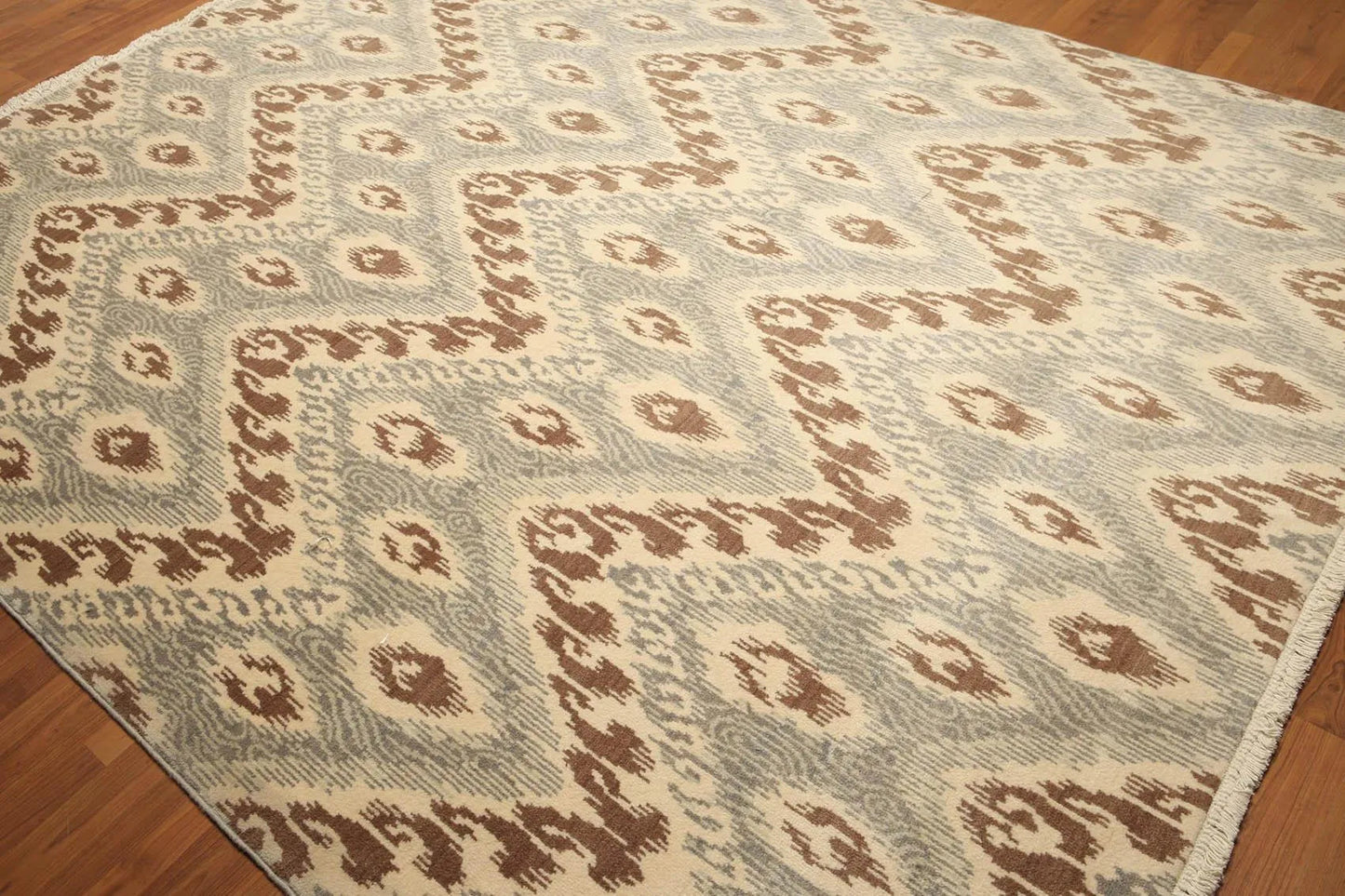 8' x 10' Hand knotted Oriental area rug 100% Wool pile 8x10 Modern Beige-3