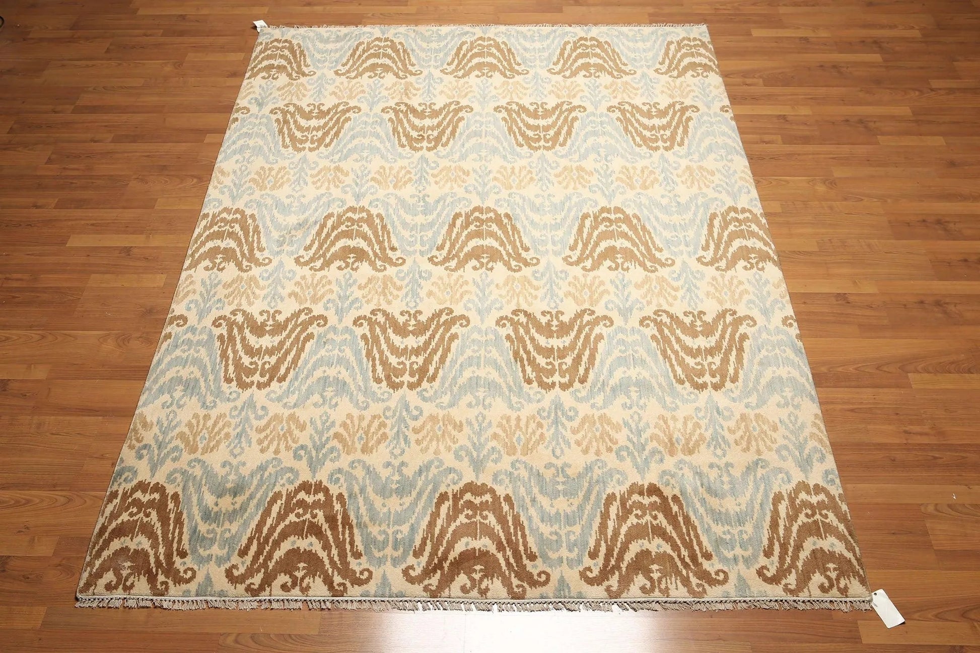 6' x 9' Hand knotted Transitional Oriental area rug 100% Wool Ikat 6X9 Aqua-2