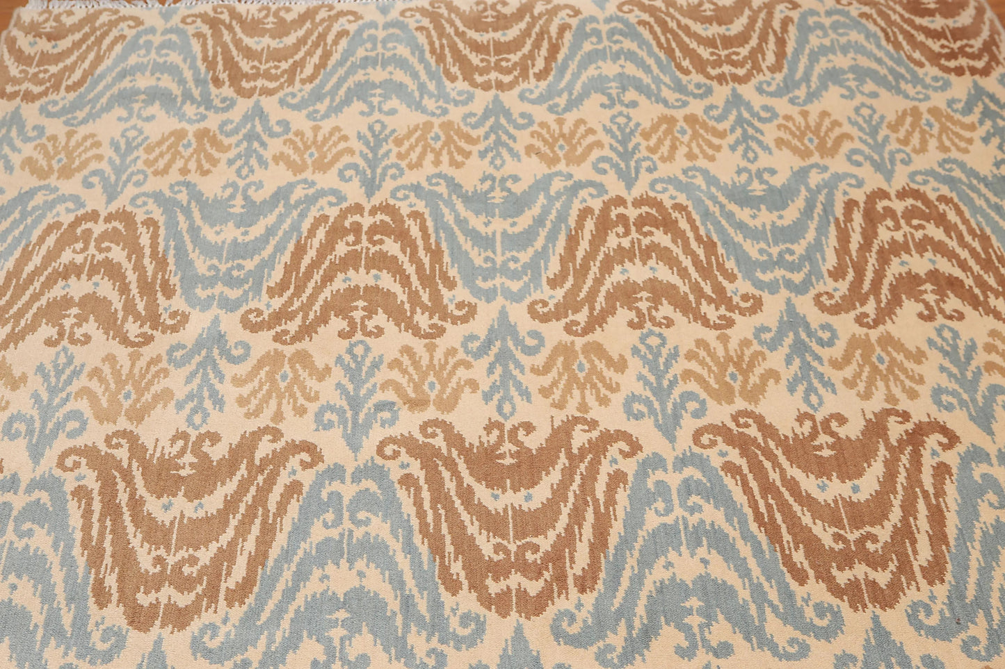 6' x 9' Ikat Design Area Rug Hand Knotted 100% Wool Beige-3