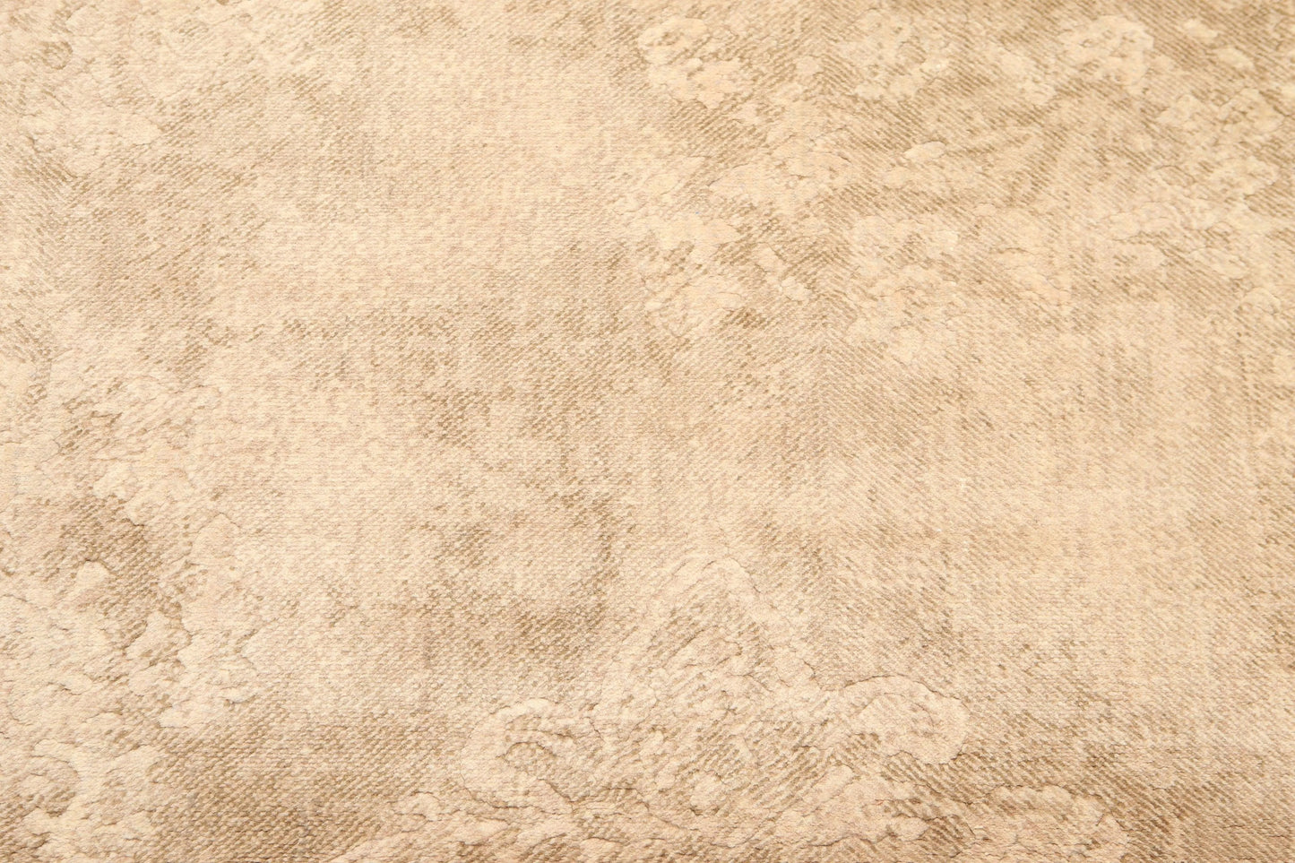 5' x 7' Modern Area Rug Erased Distress Pattern Wool Hand Knotted Tan-3