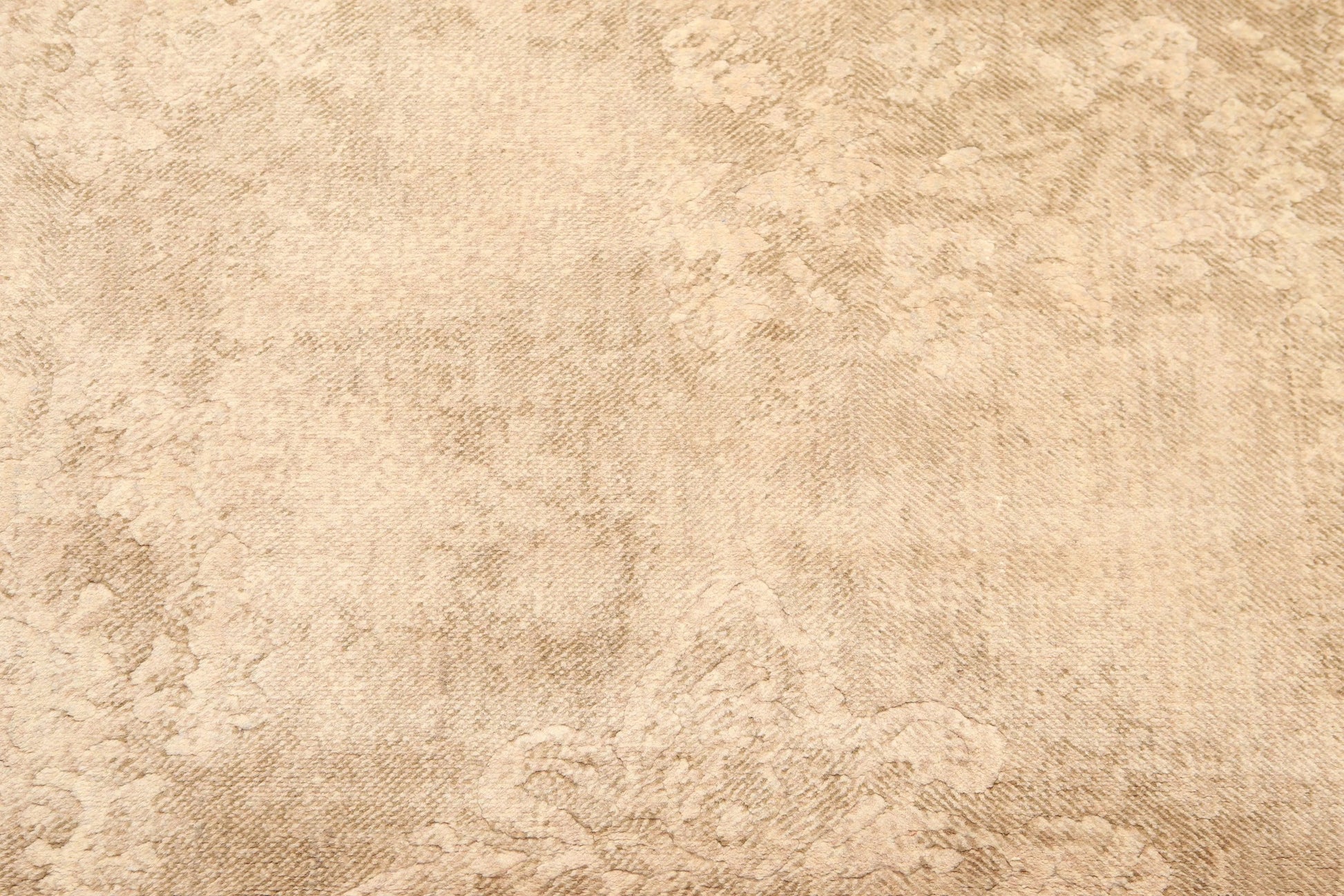 5' x 7' Modern Area Rug Erased Distress Pattern Wool Hand Knotted Tan-3