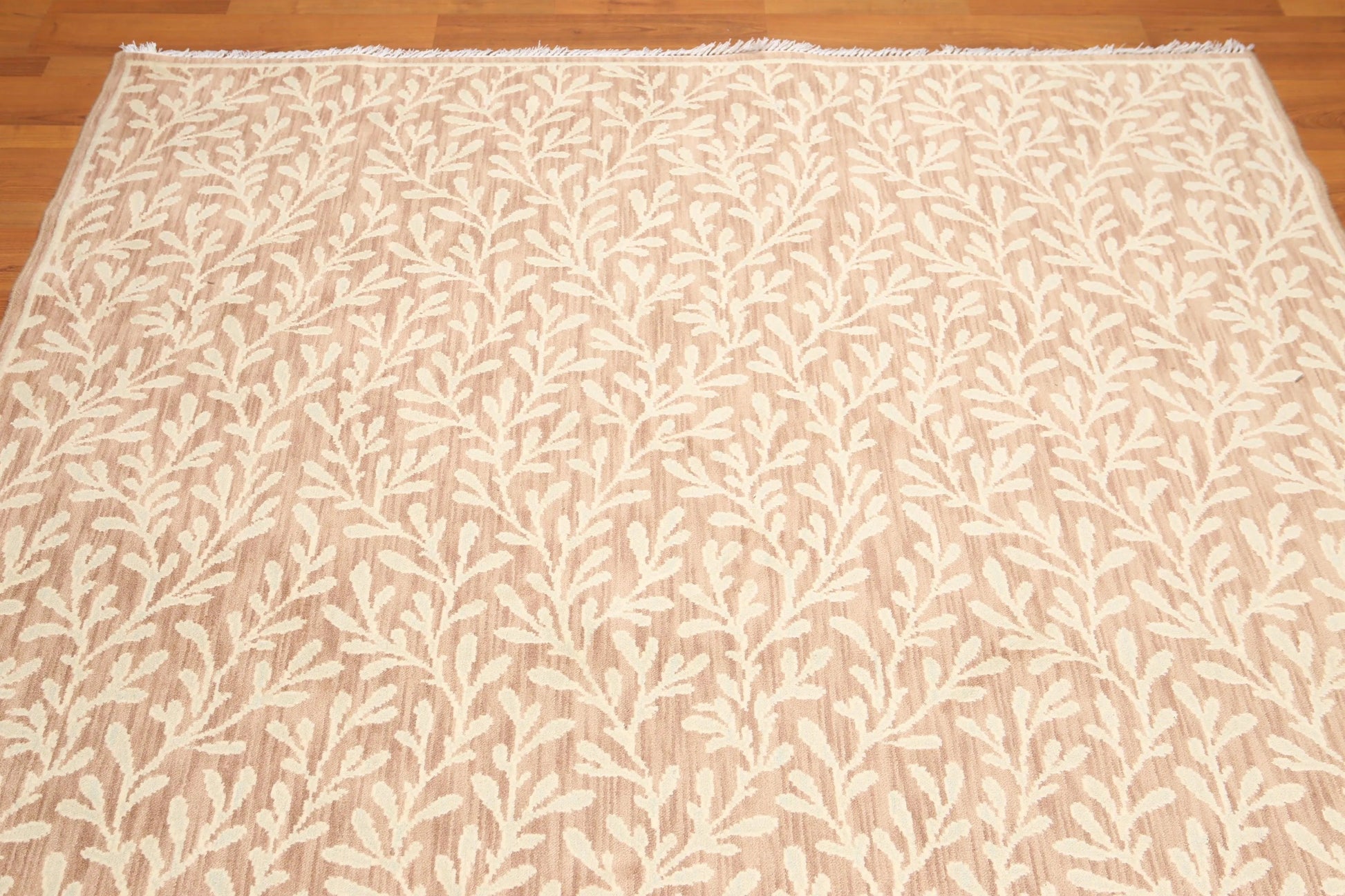 6' x 9' Botanical Hand Knotted Area Rug 100% Wool Taupe-3