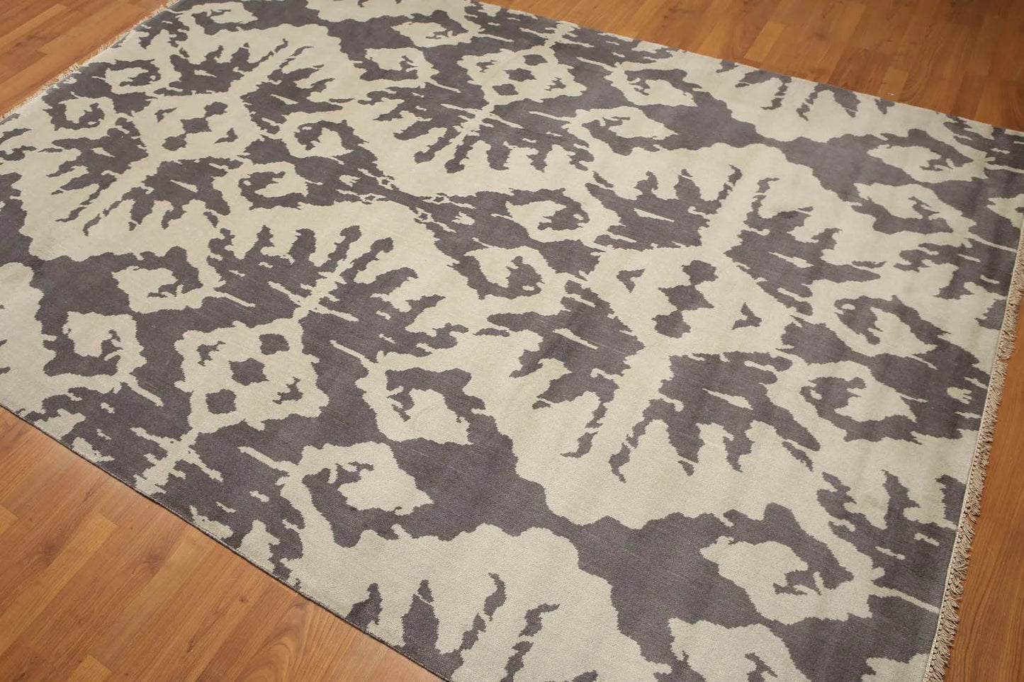 6' x 9' Handmade Traditional Oriental 100% wool Area Rug 6x9 Gray-0