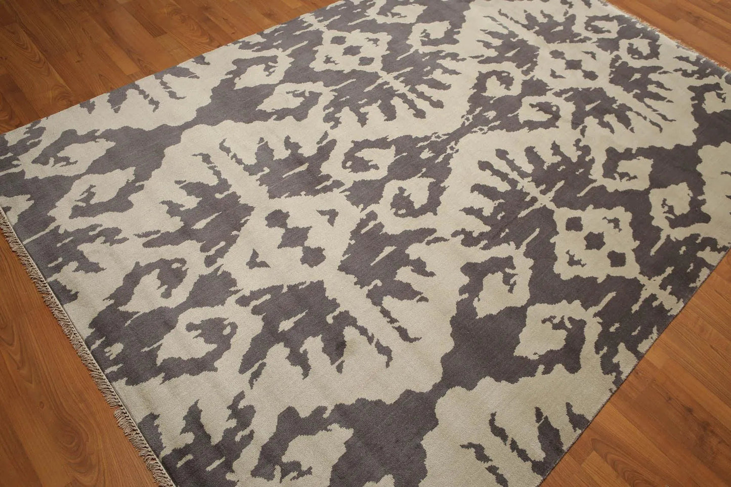 6' x 9' Handmade Traditional Oriental 100% wool Area Rug 6x9 Gray-1