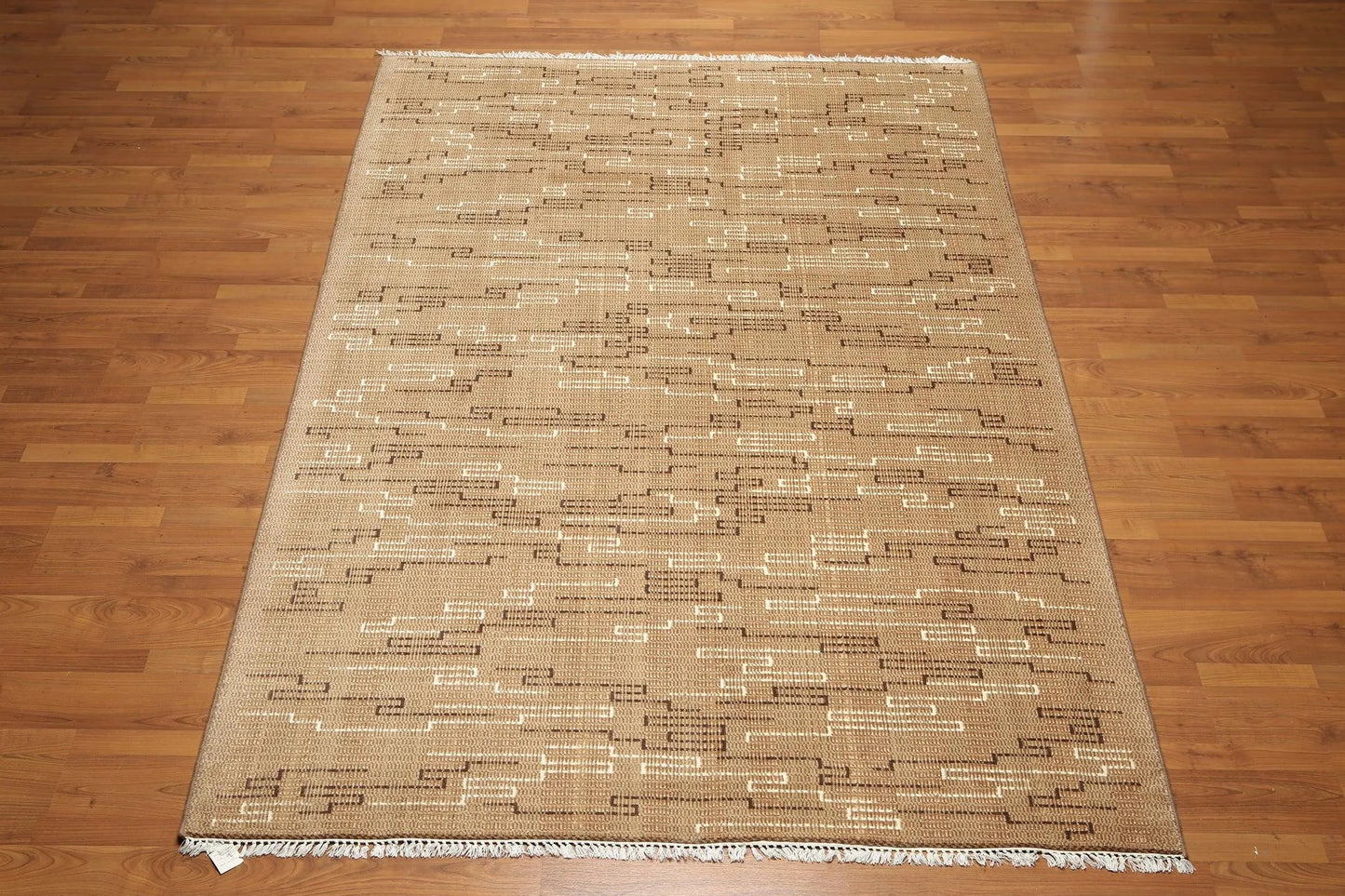 6' x 9' Hand knotted Oriental area rug 100% Wool Modern full pile 6x9 Brown-2
