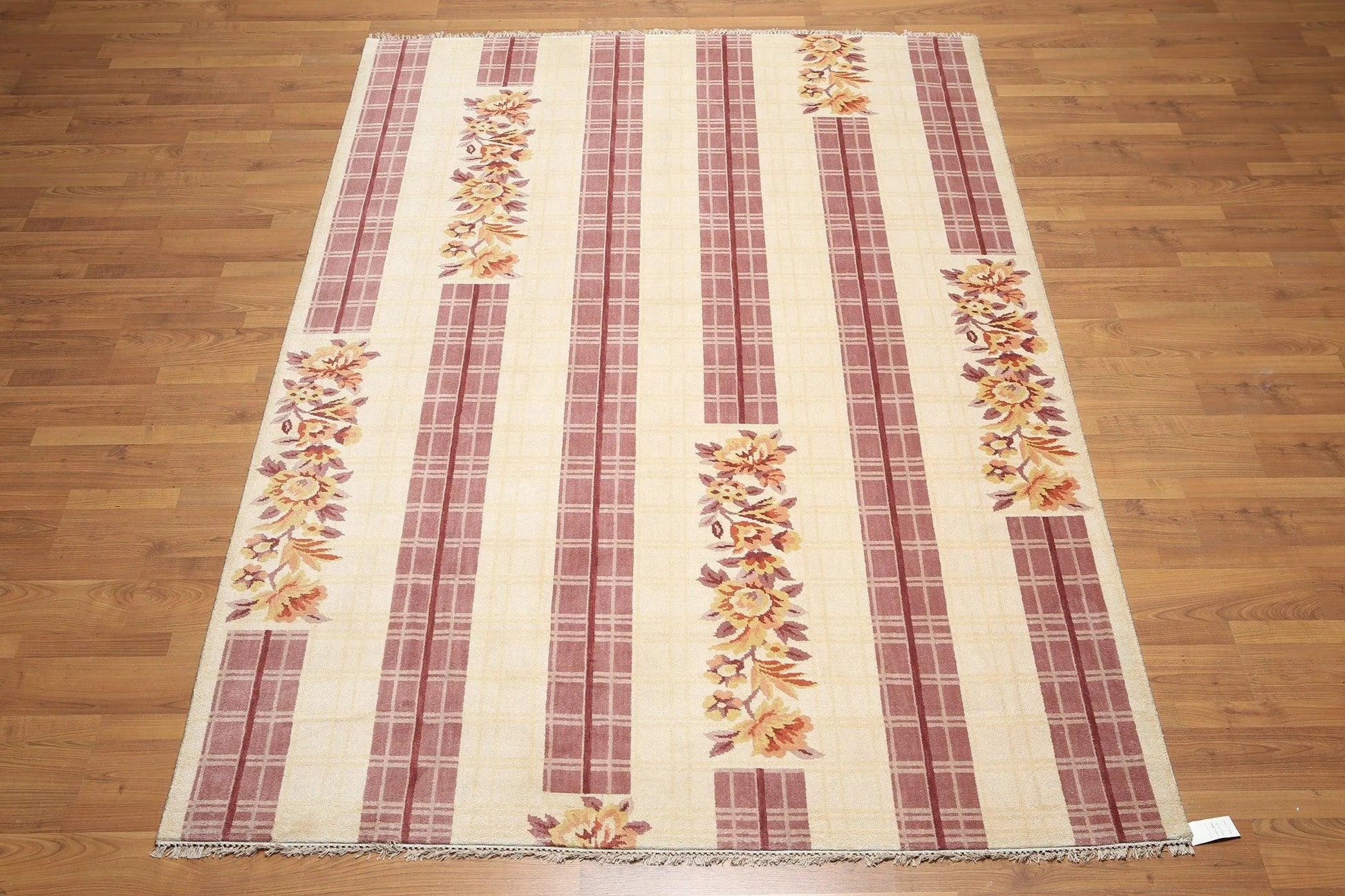 6' x 9' Handmade 100% Wool Oriental Area rug Traditional 6x9 ft Beige-2