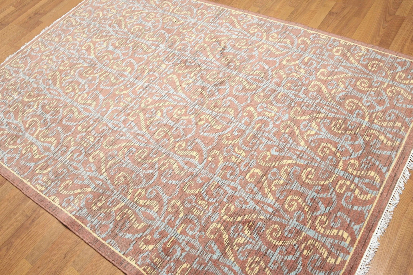 5' x 7' Hand knotted 100% Wool Rug Carpet Transitional Brown-0