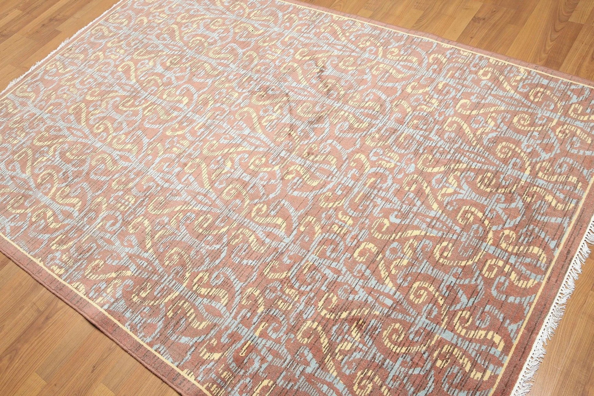 5' x 7' Hand knotted 100% Wool Rug Carpet Transitional Brown-0