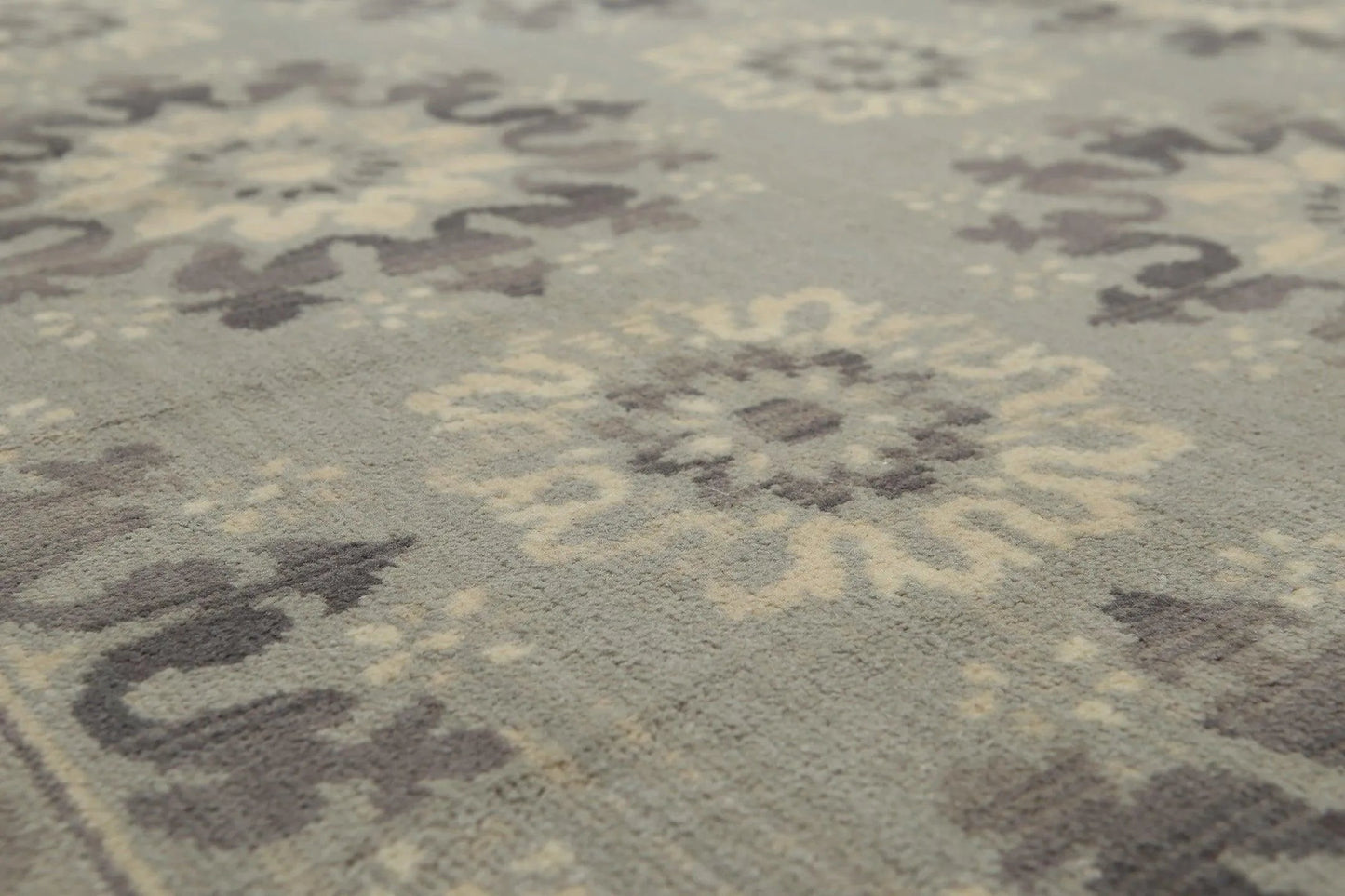 6' x 9' Hand knotted 100% Wool Oriental Area rug Modern Gray-2