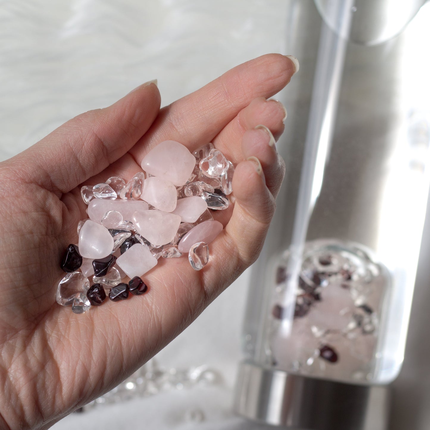 ViA LOVE | Rose Quartz, Garnet & Clear Quartz