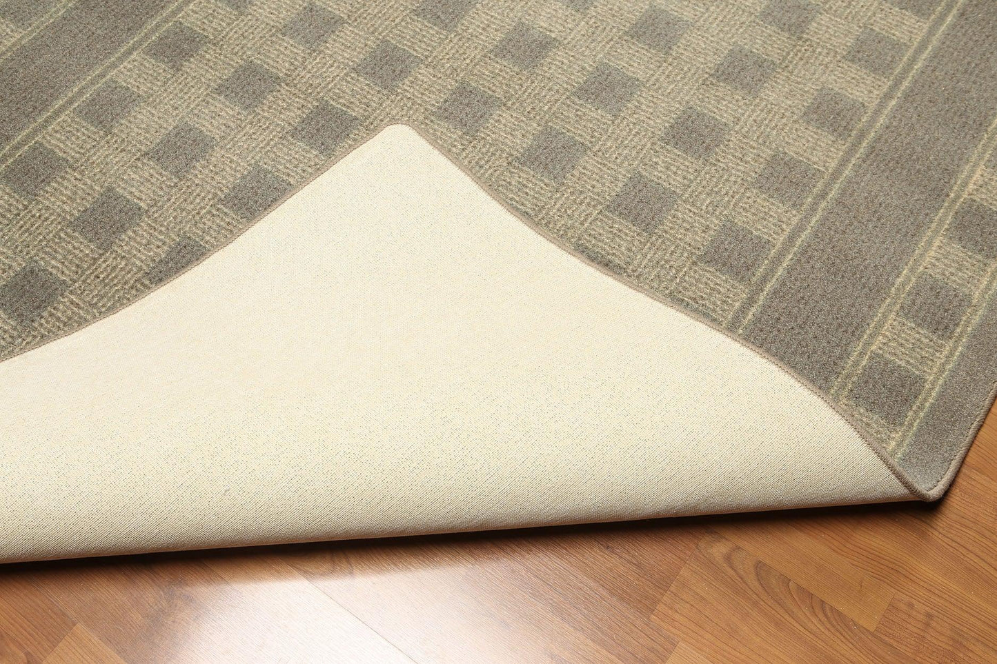 5'4"x7'8" Gray, Olive Green, Multi Color Machine Made Polypropylene Indonesian High Density Hand Carved Effect Modern Oriental Rug-3