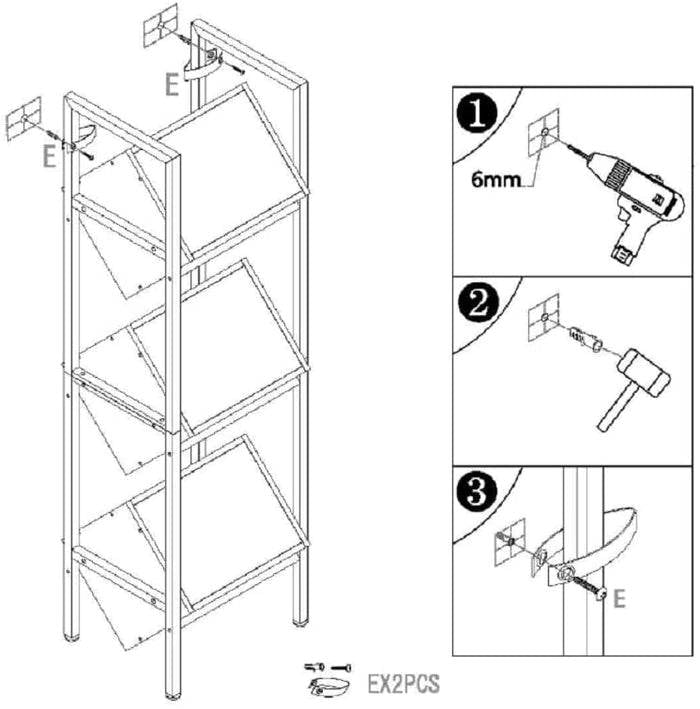 Rustic Farmhouse Industrial 3 Bin 36 Bottle Wine Rack Storage Display Shelf-3