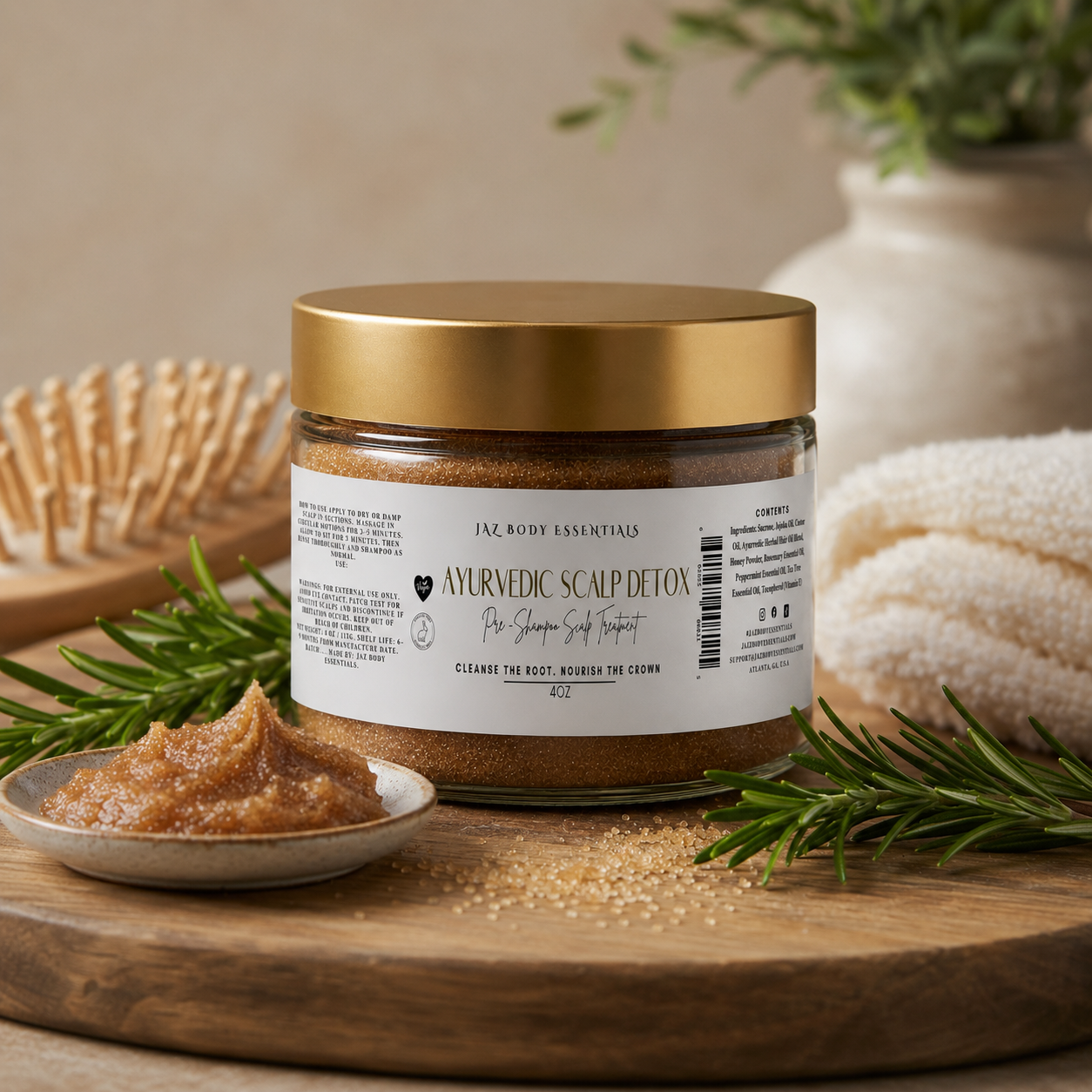 Ayurvedic Scalp Detox | Pre-Shampoo Treatment for Natural Hair & Locs