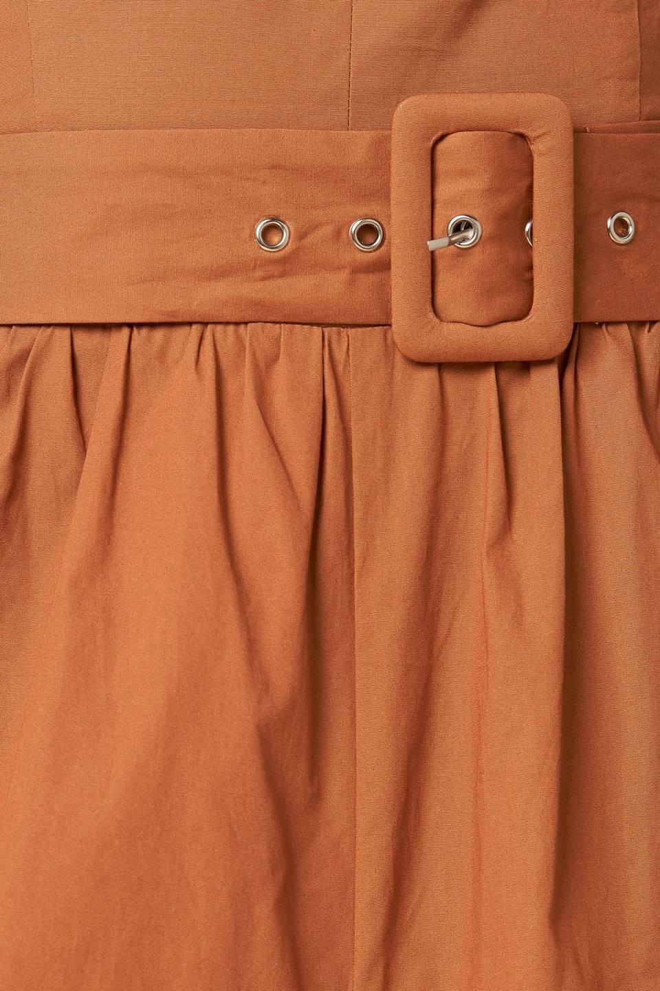 ELEVATED ICON BROWN WOVEN JUMPSUIT