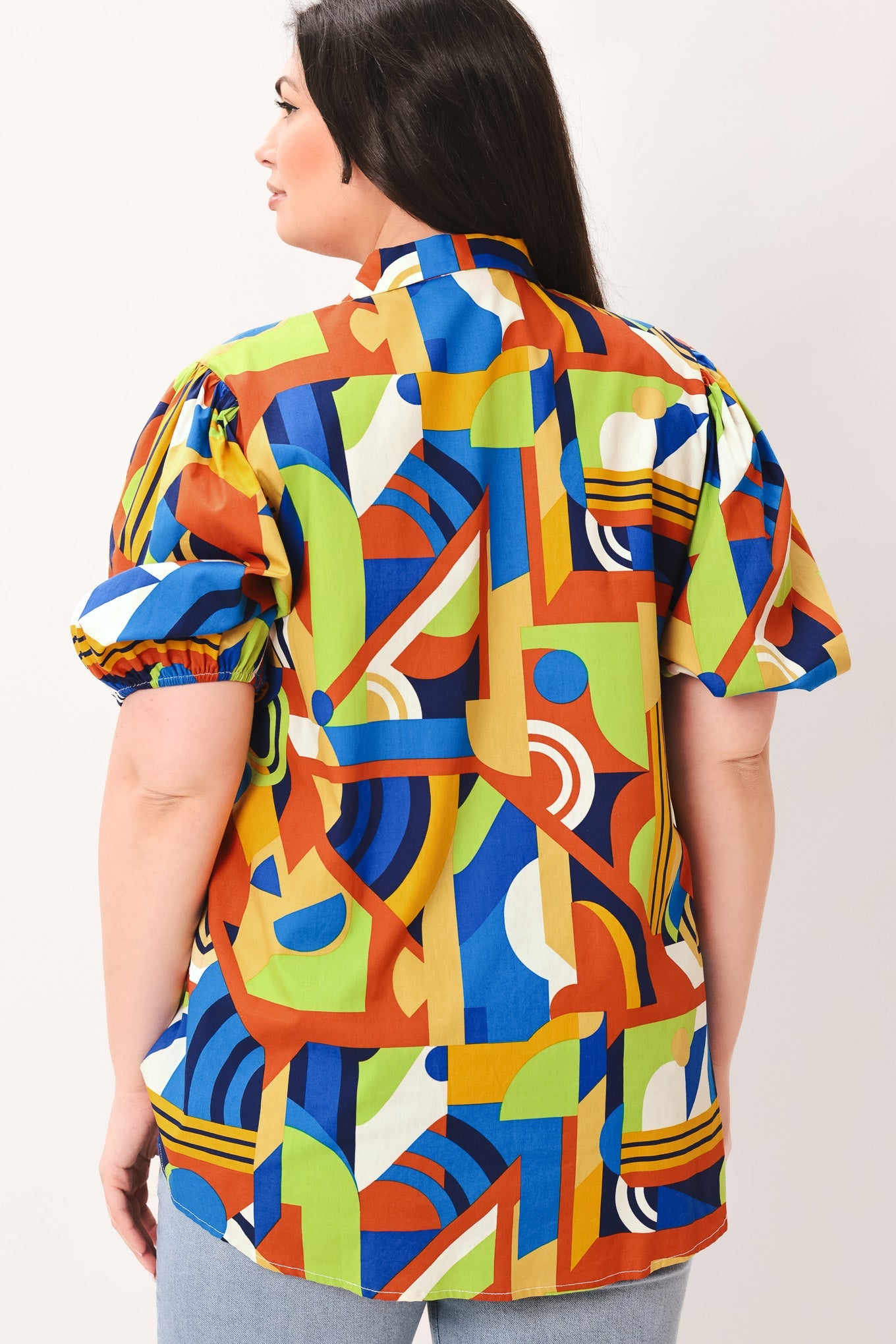 HEART ON DISPLAY WOVEN TOP