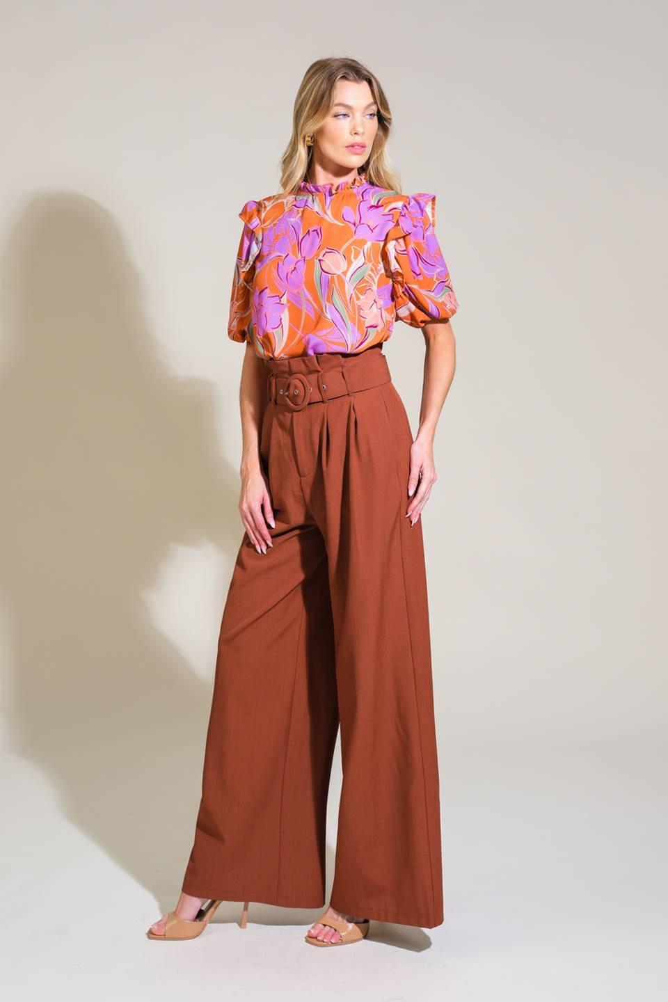 GLOWING GIRL WOVEN TOP