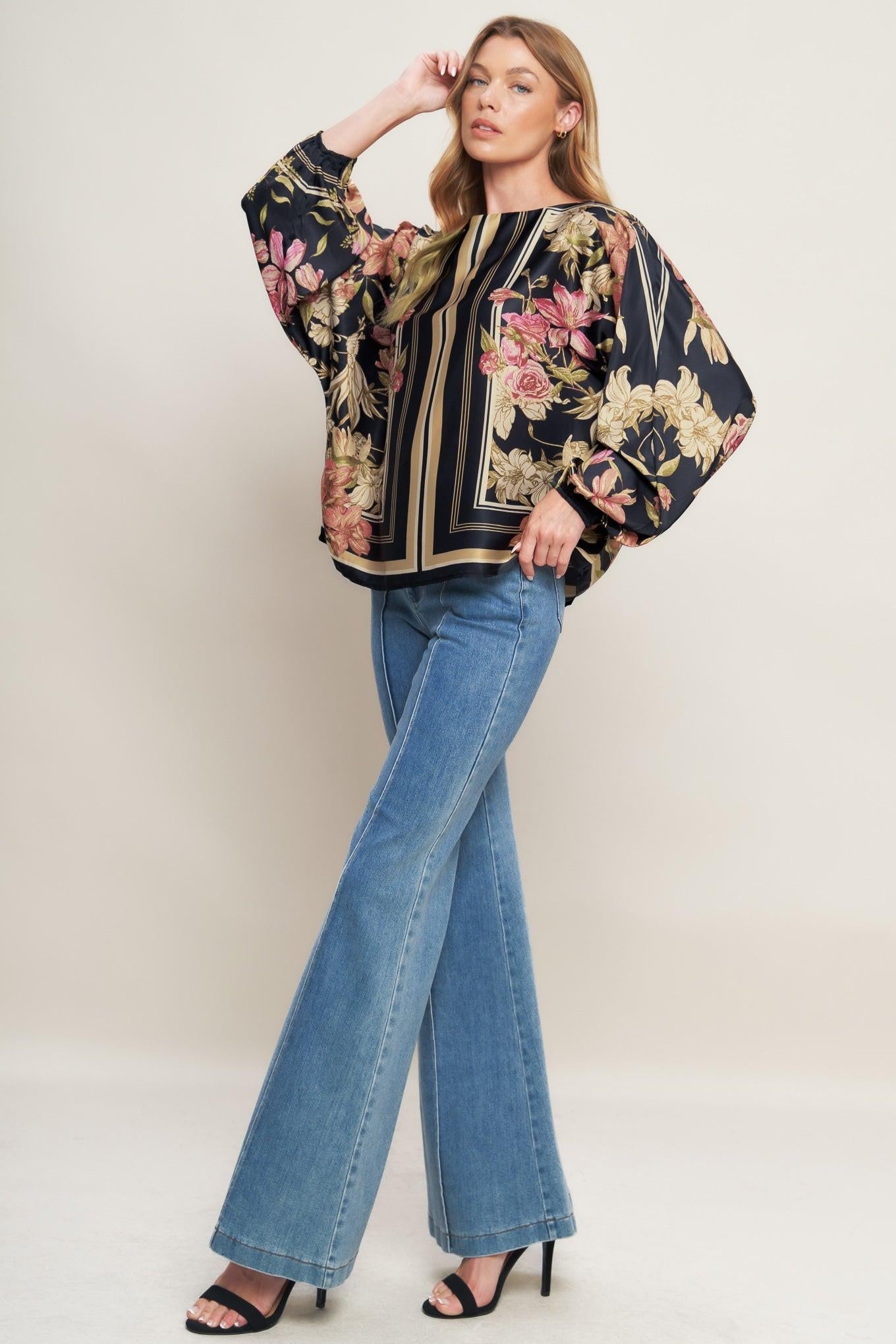 ROYAL TAPESTRY WOVEN TOP