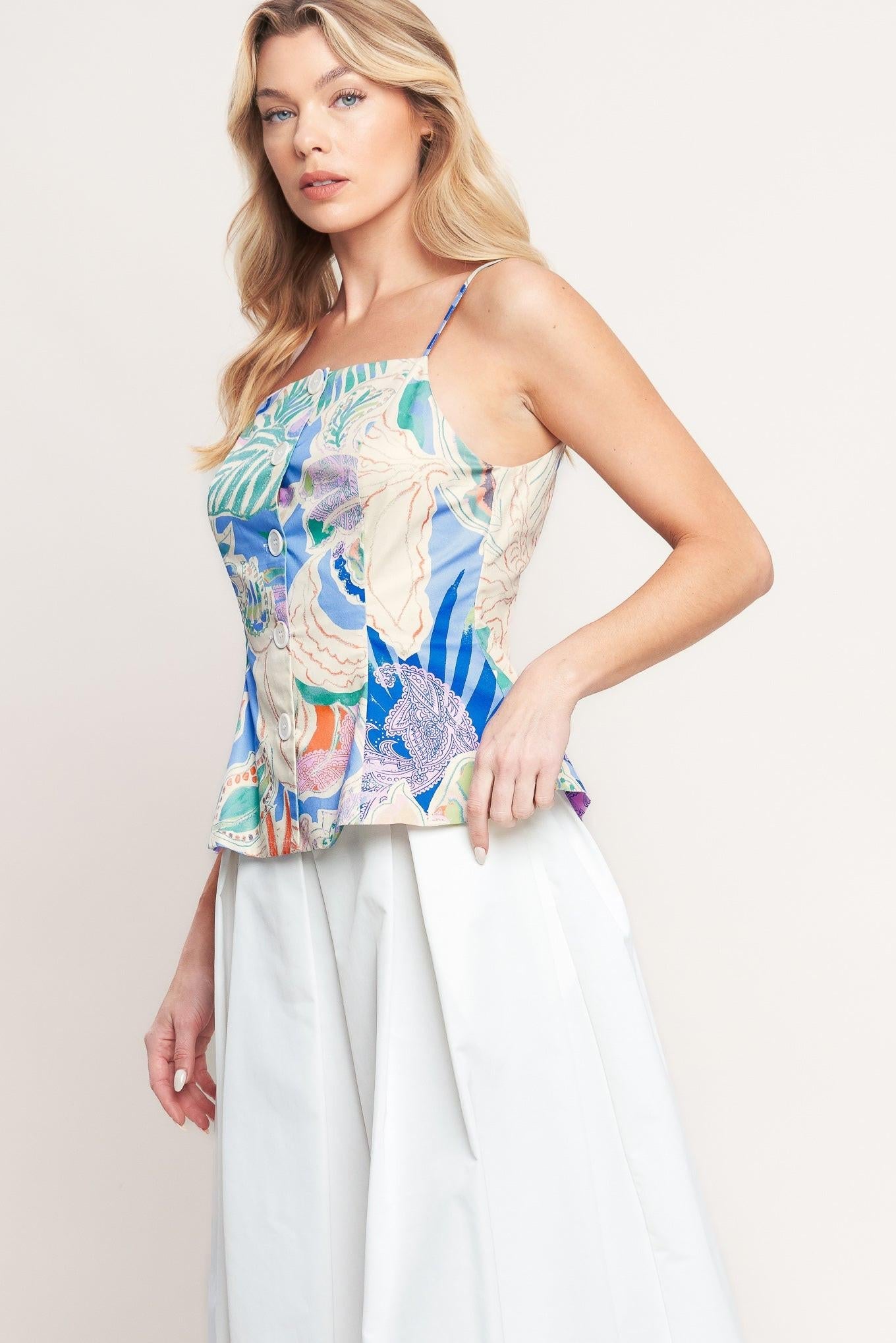 MADE FOR DAYDREAMS WOVEN TOP