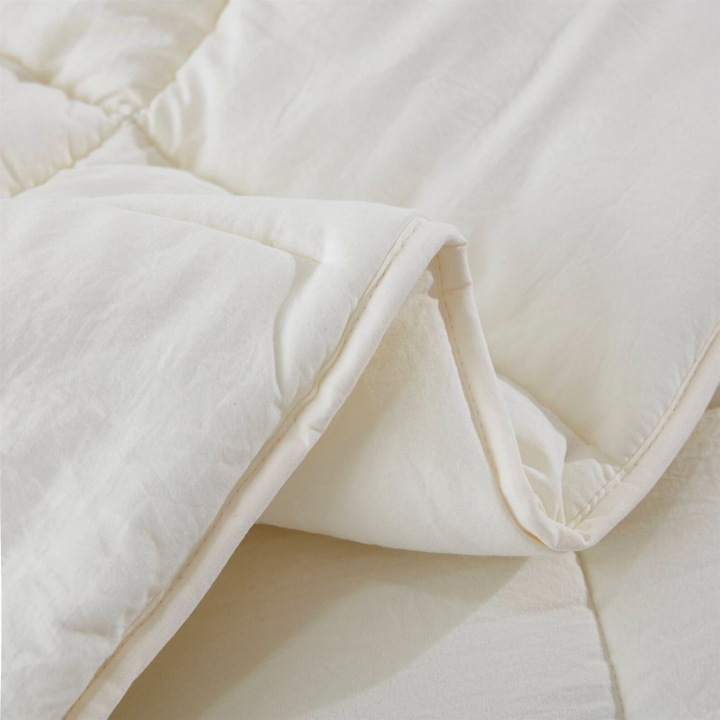 King Size Off White 3 Piece Microfiber Reversible Comforter Set-2
